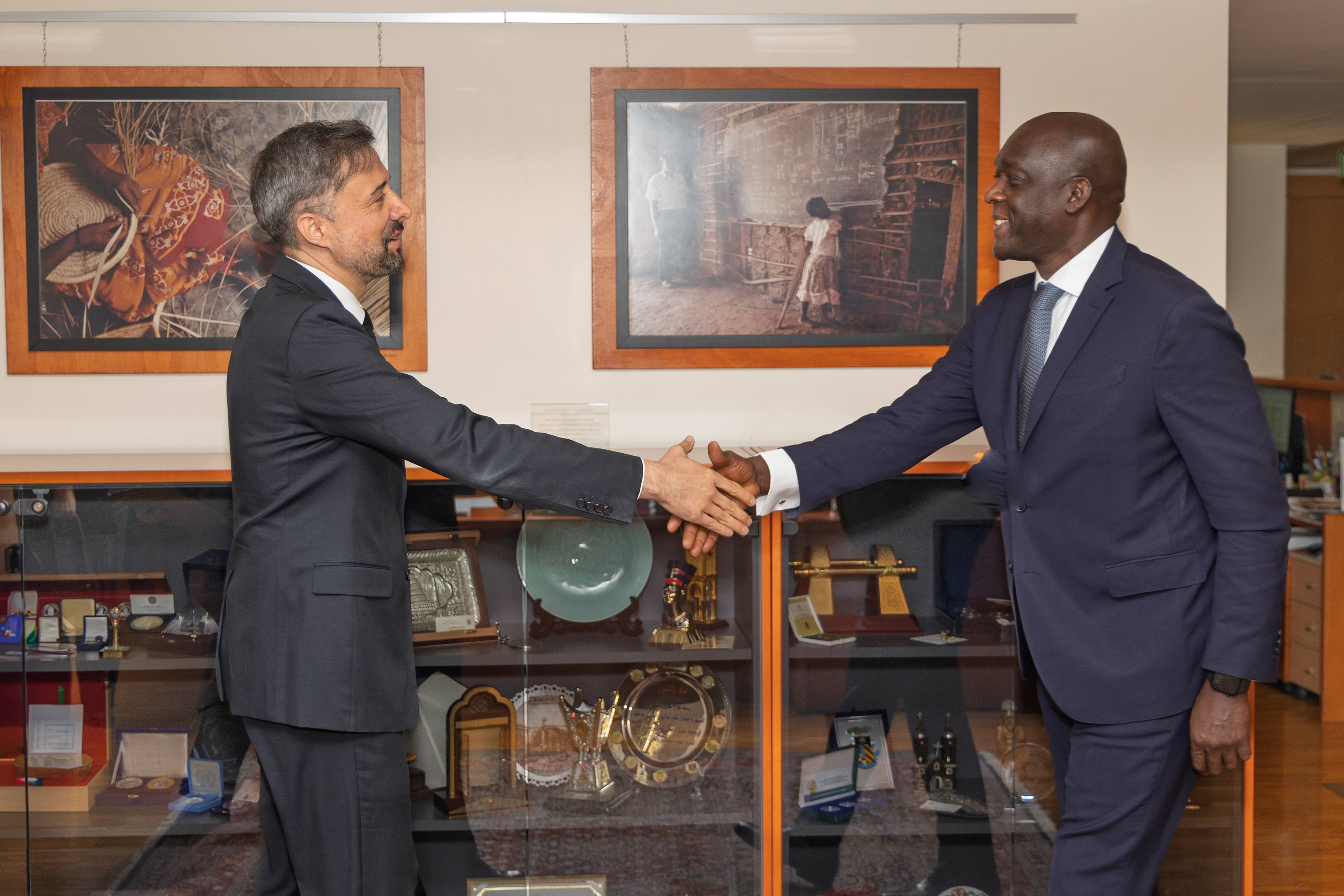 Mr Makhtar Diop, Managing Director, International Finance Corporation (IFC) and IFAD President Alvaro Lario