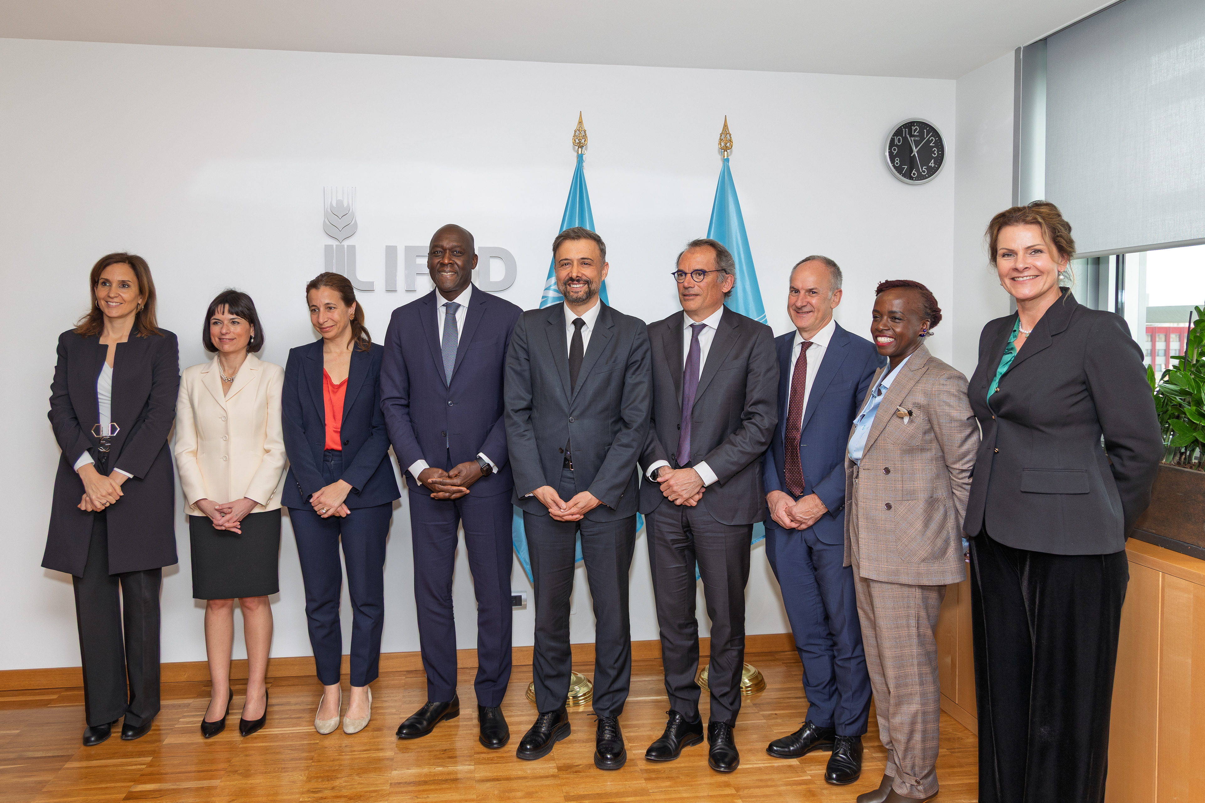 International Finance Corporation (IFC) delegation  and IFAD President Alvaro Lario