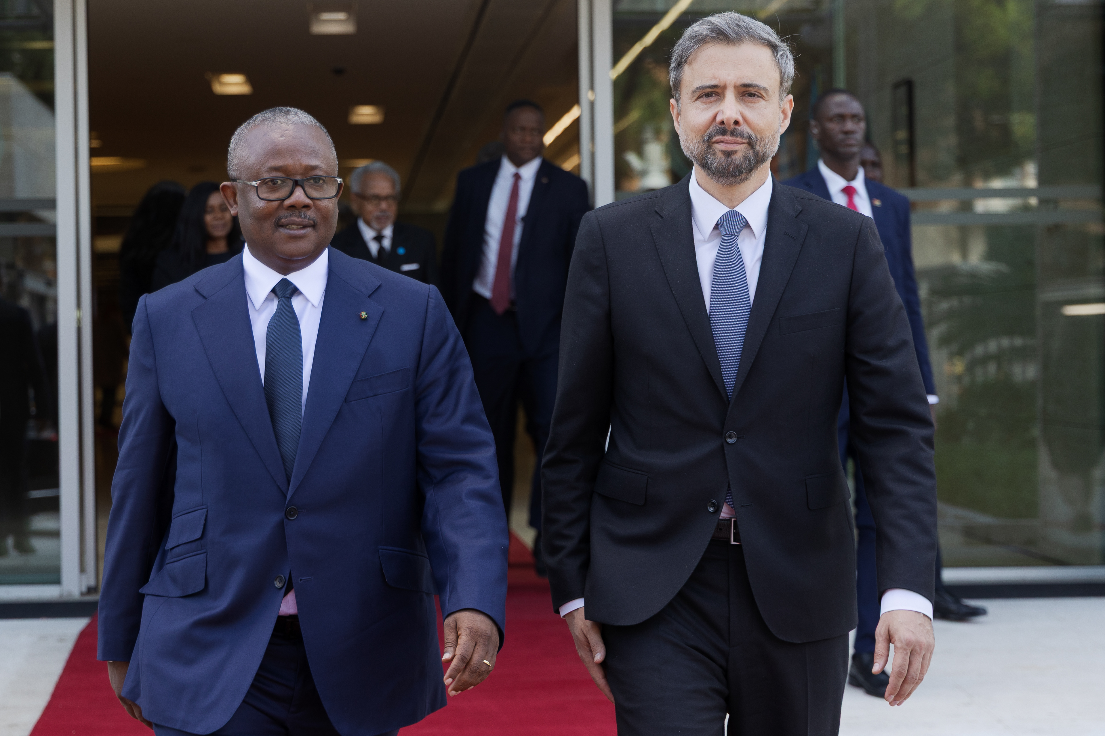 His Excellency Umaro Sissoco Embaló, President of the Republic of Guinea-Bissau and IFAD President Alvaro Lario