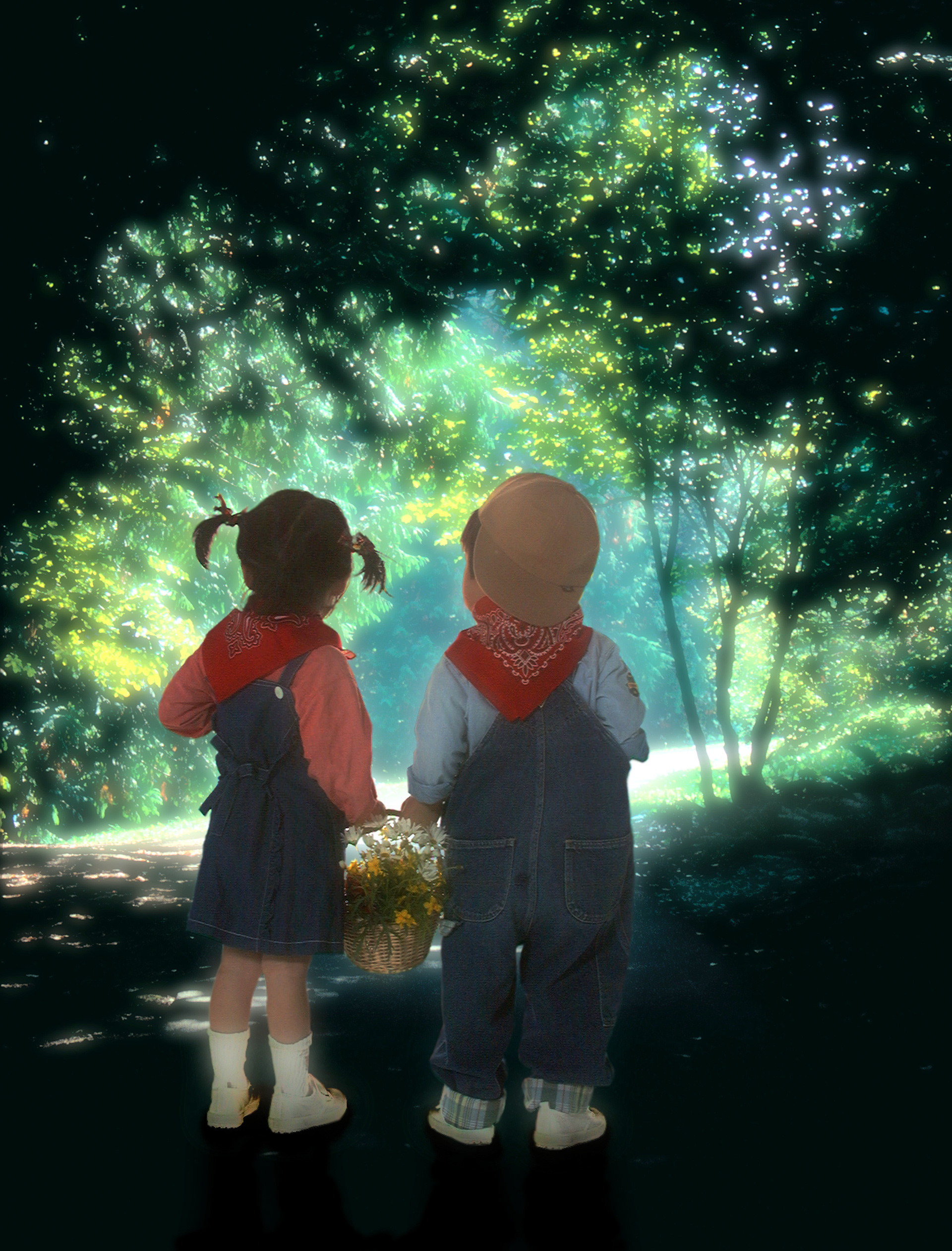森の小径の先に