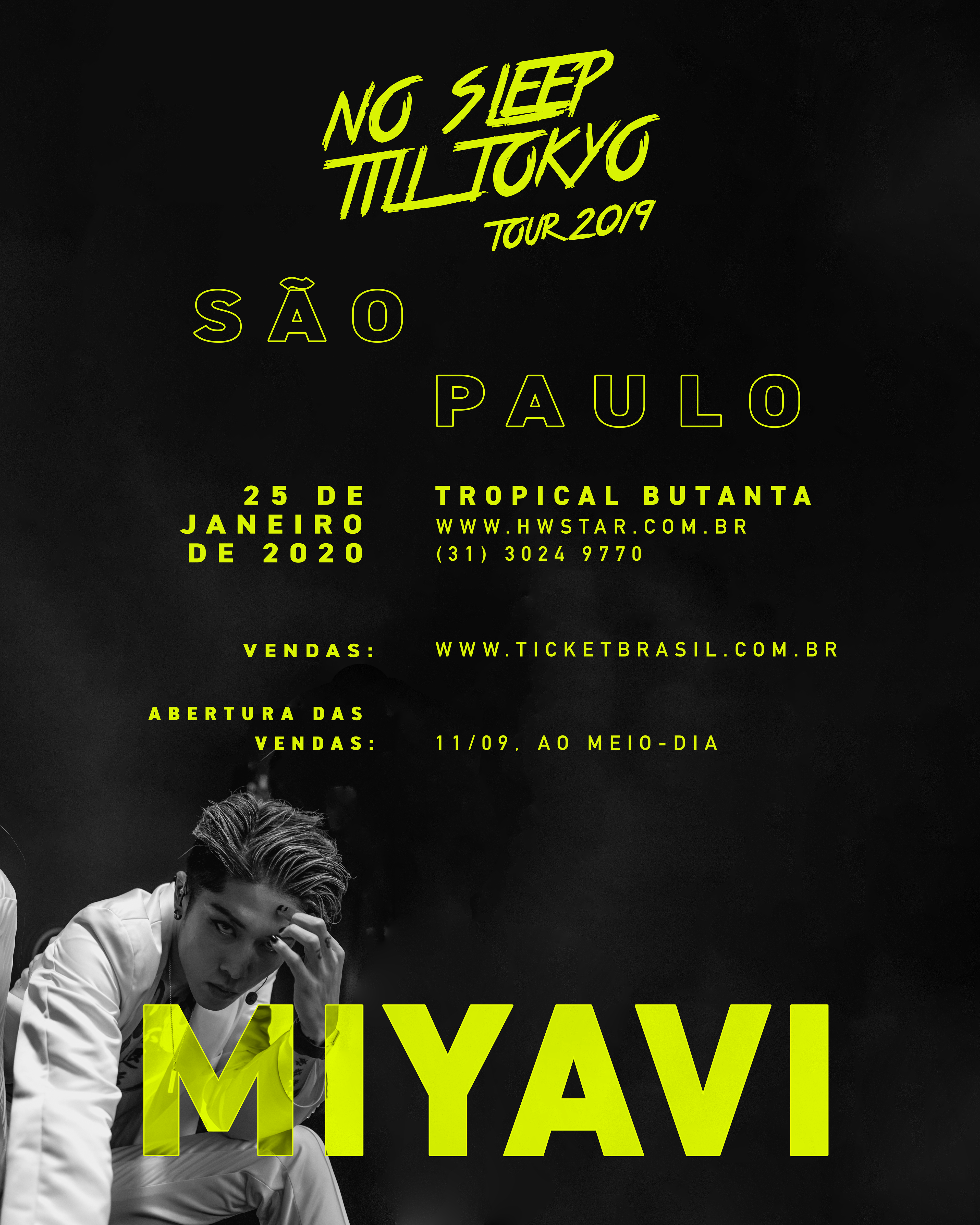 Alt MIYAVI Sao Paulo Flyer
