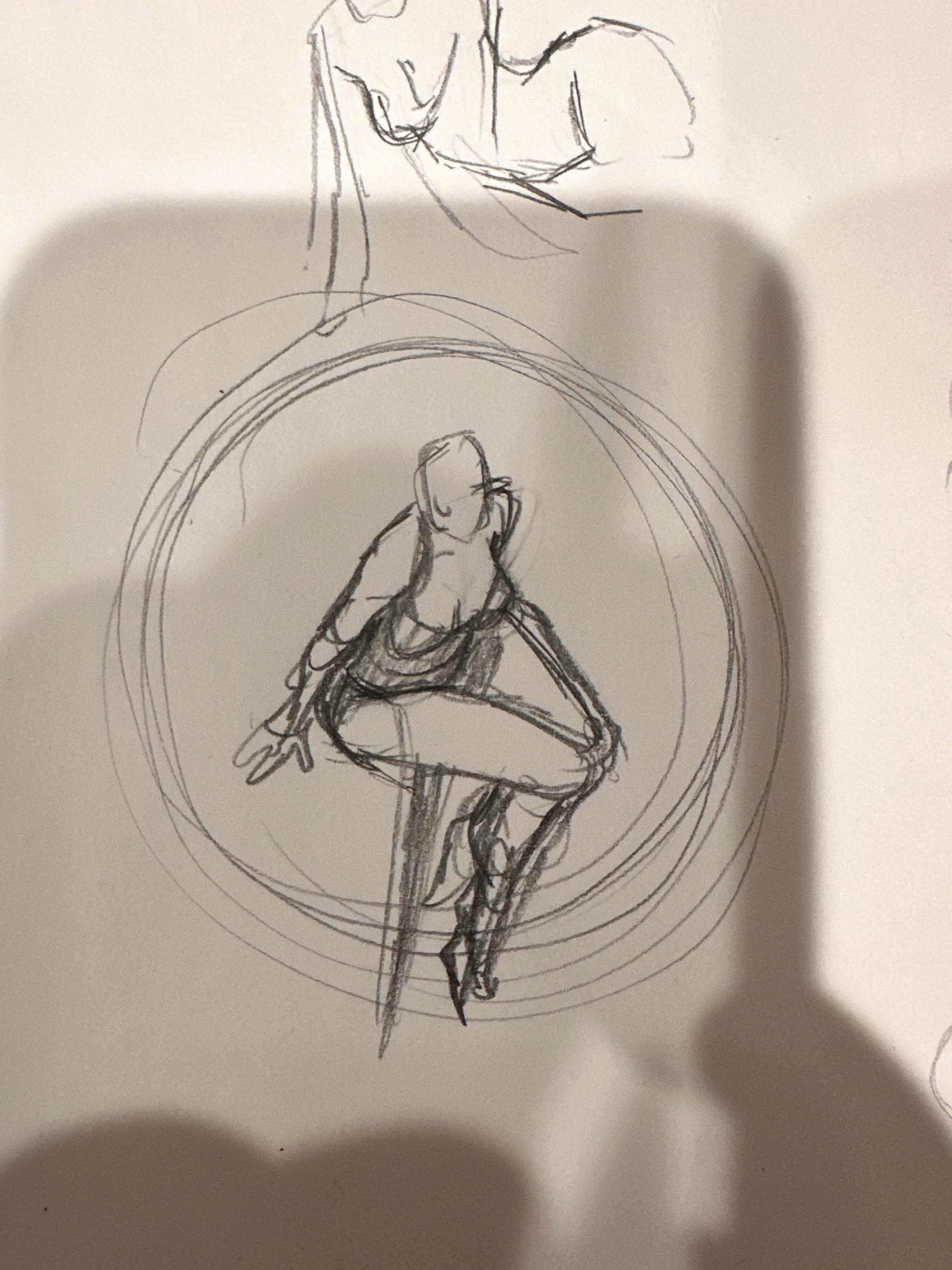 Selected pose sketch by Gigi Murakami