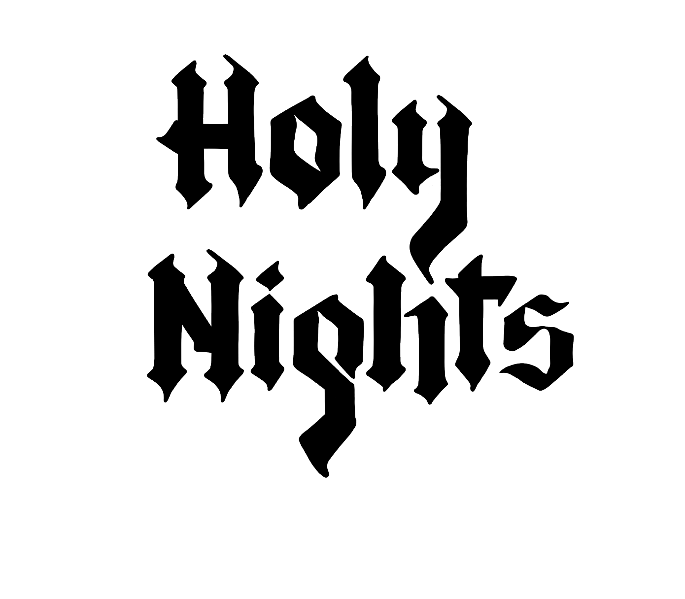 Holy Nights Black letter Alt A