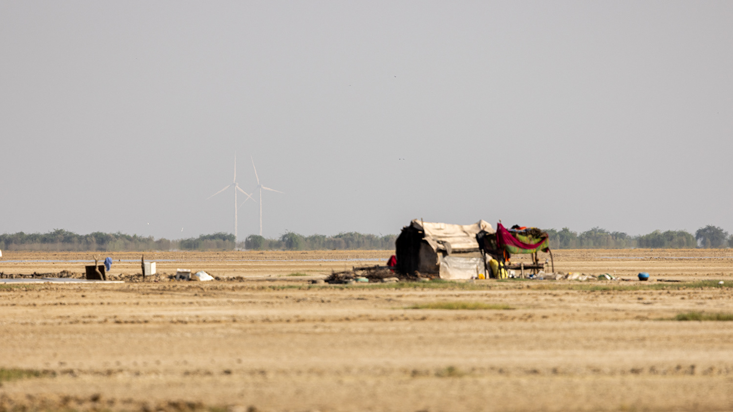 Farmers temporary huts