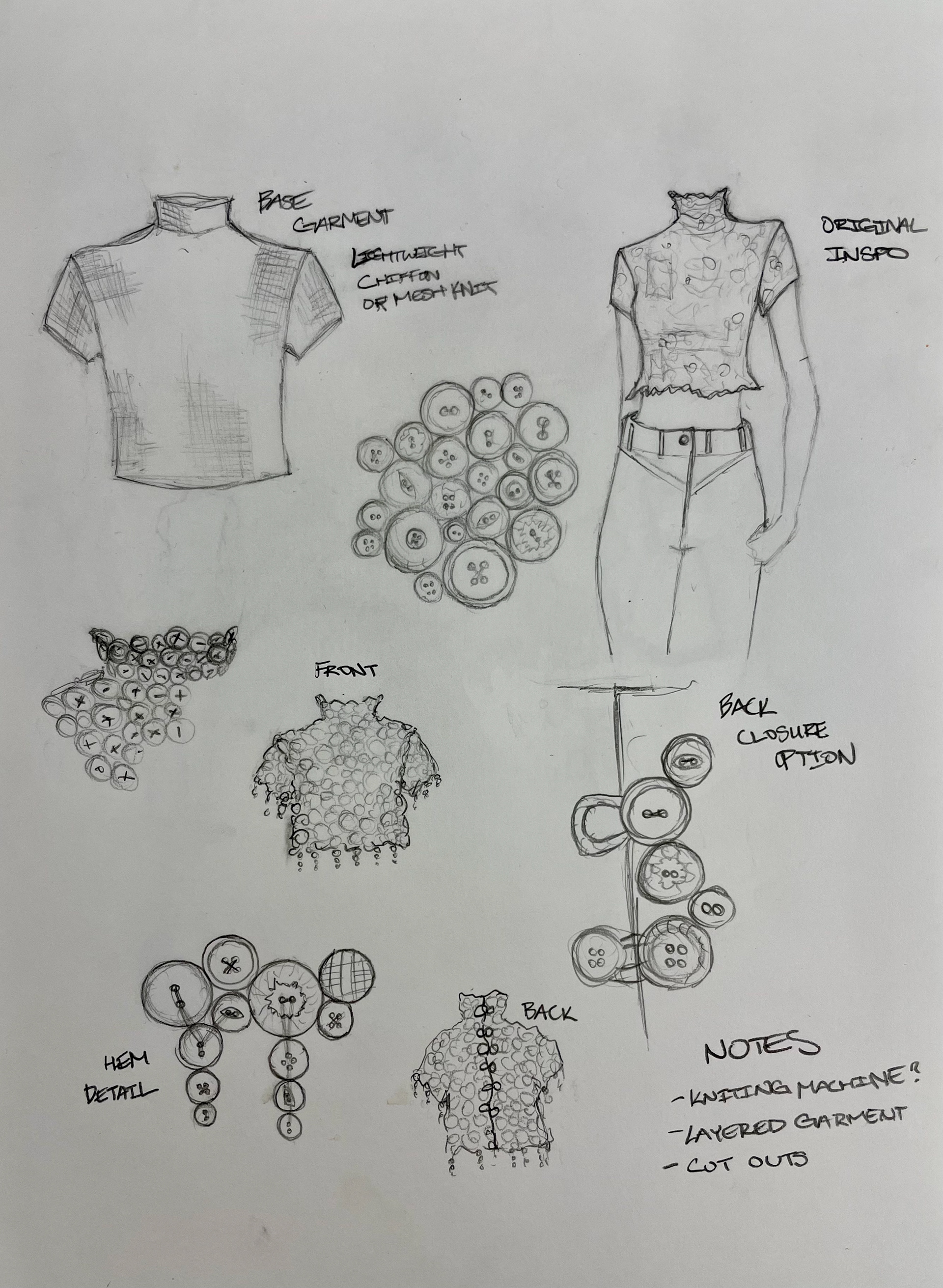 Button Top Sketches