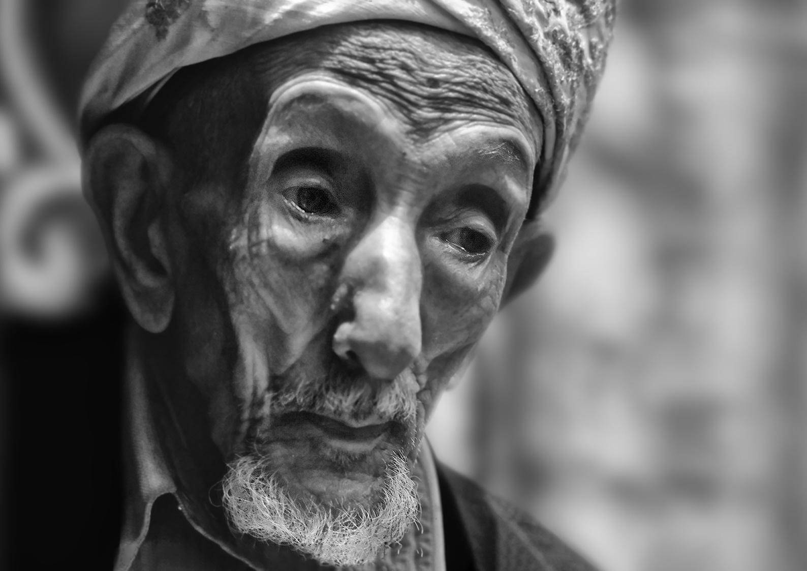 Homme au visage en forme de coeur -Yemen