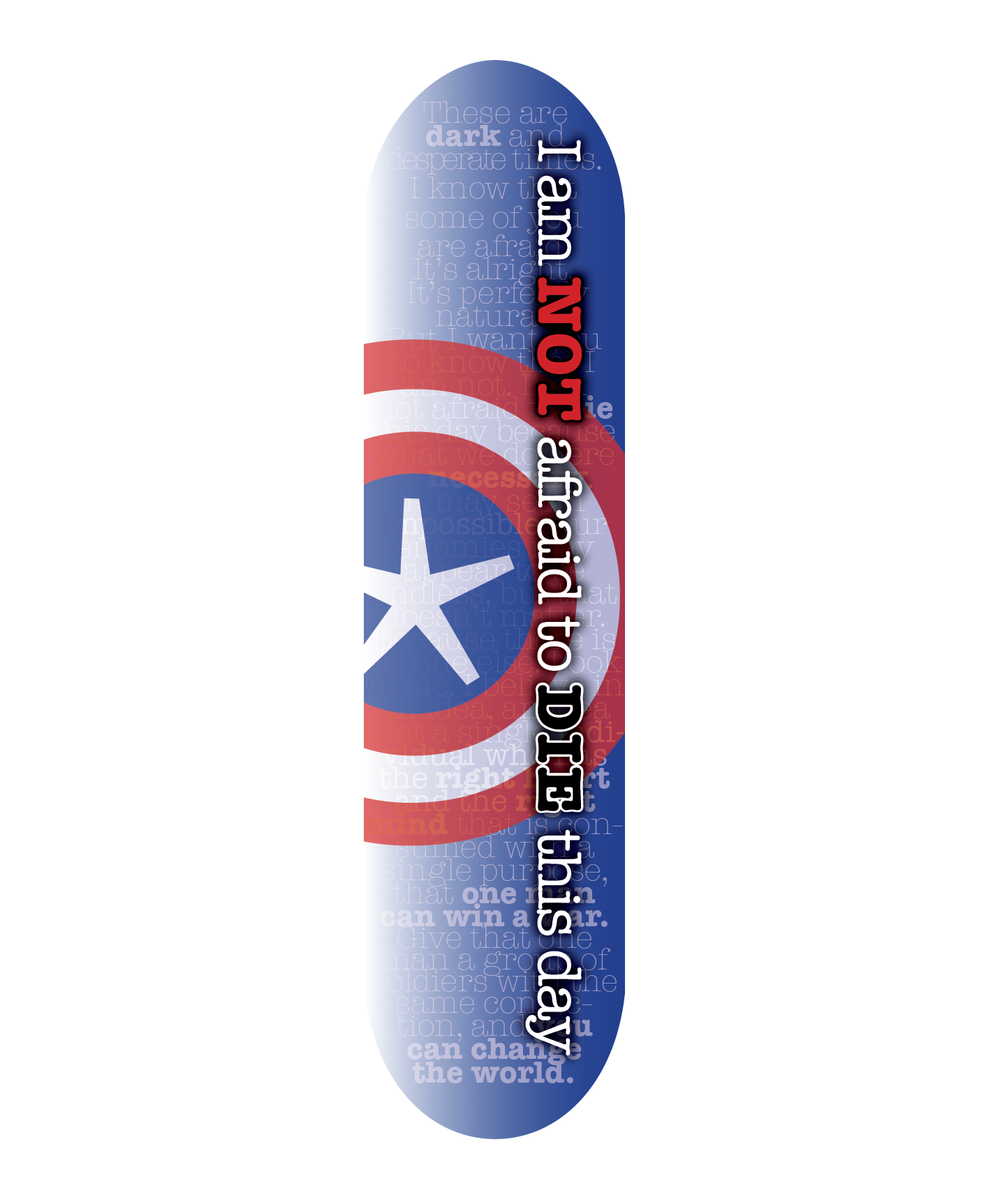Captain America Skateboard type only