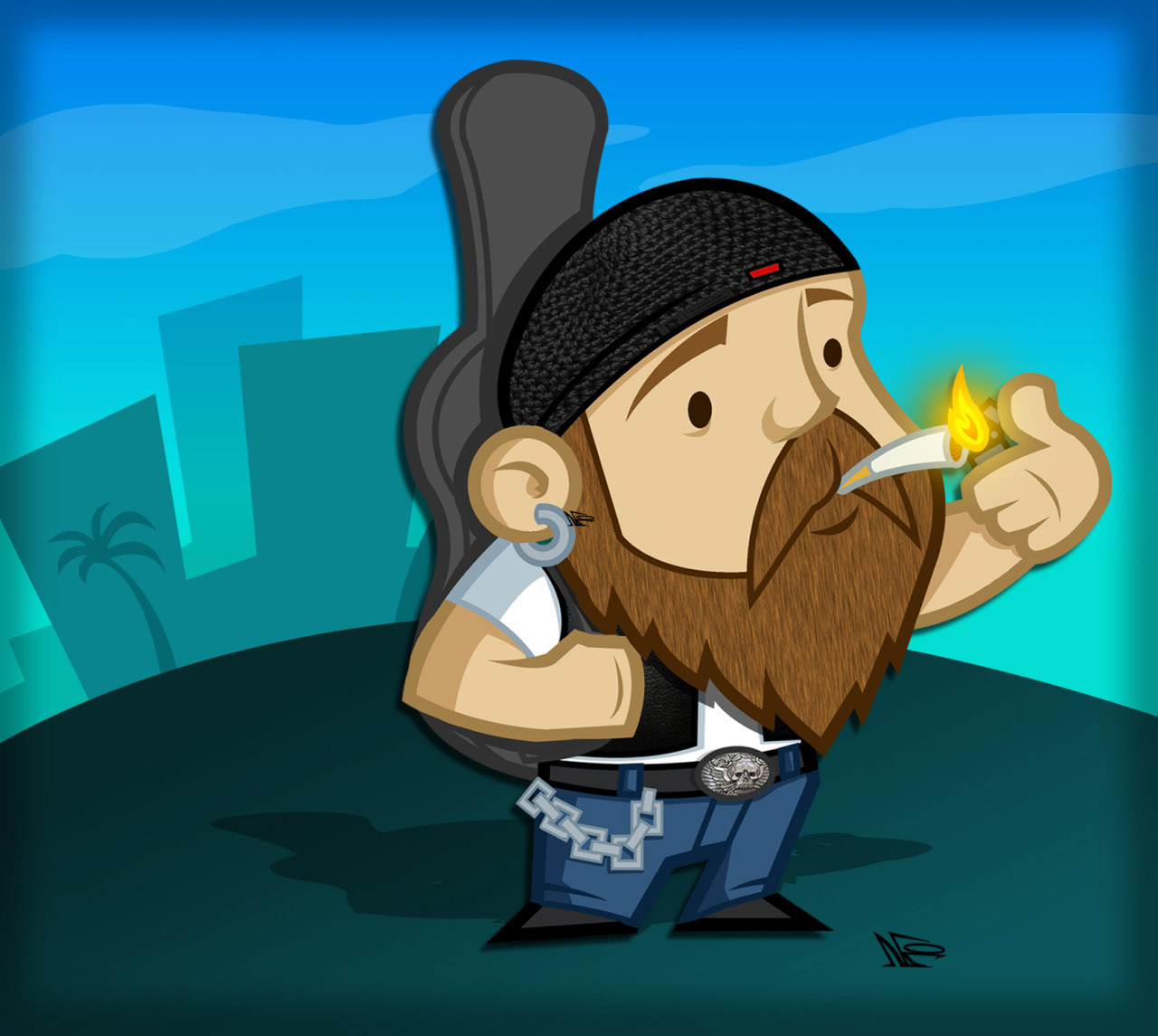 "The Roadie" made in procreate.