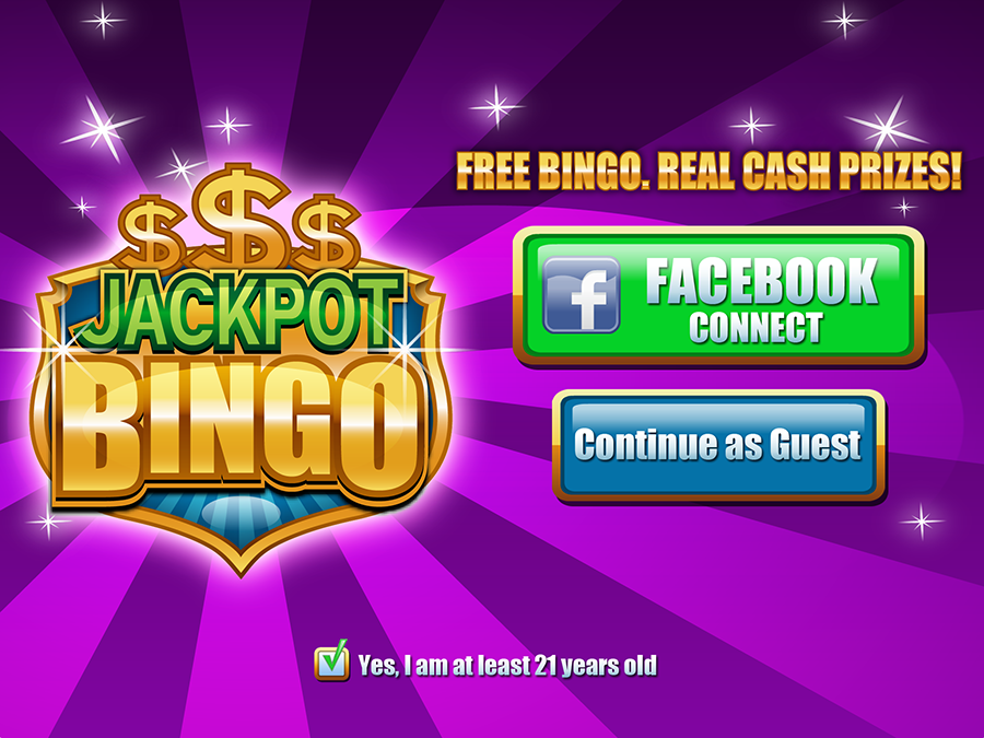 Jackpot Bingo iPad Home Screen.