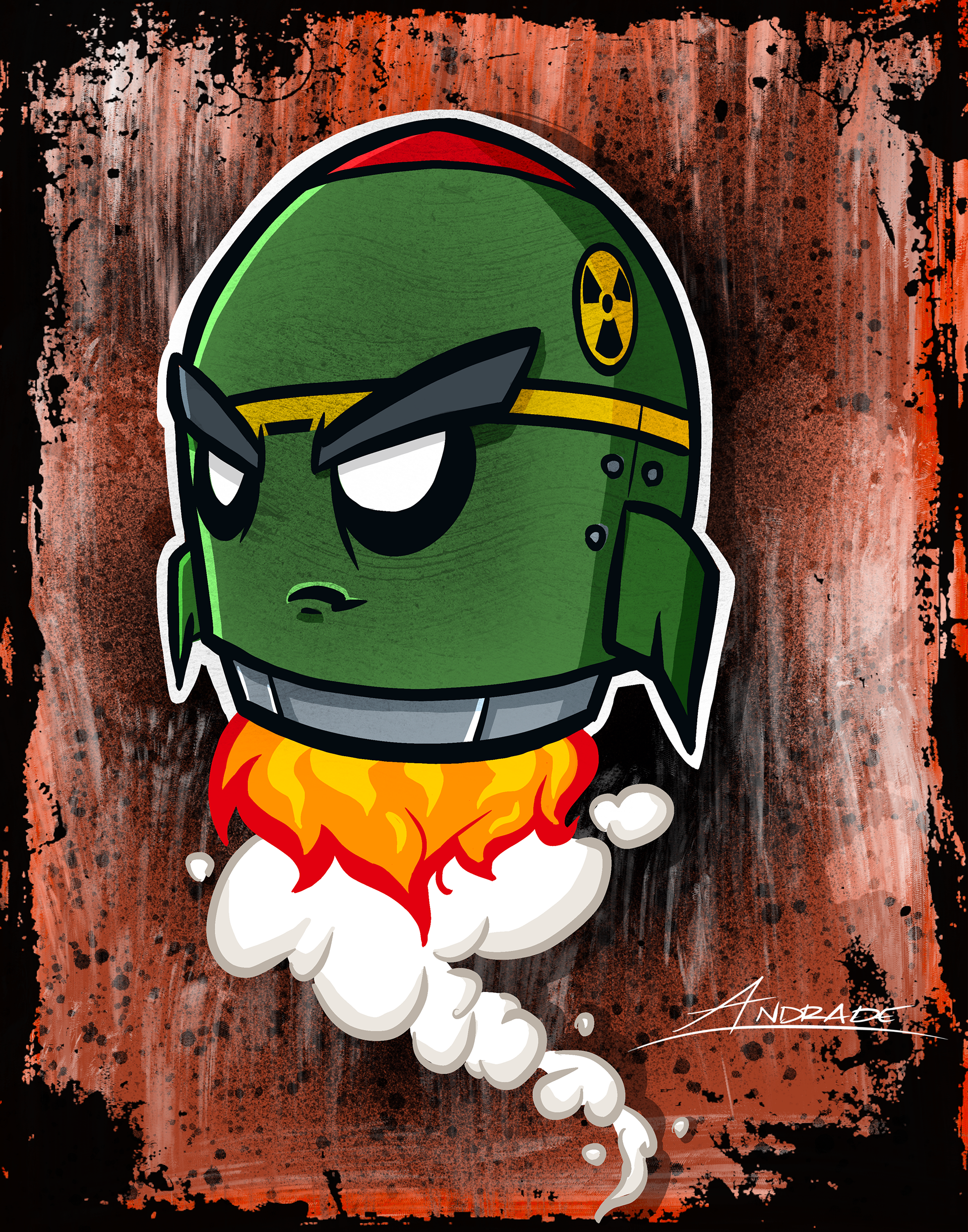 Missile Toon created in Procreate. 