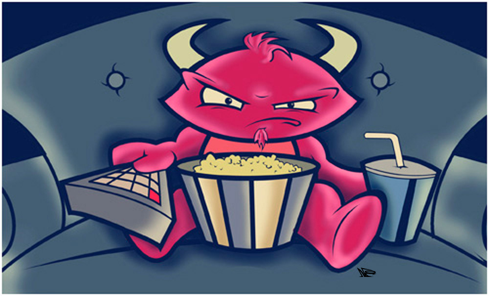 Couch Demon made in Photoshop.