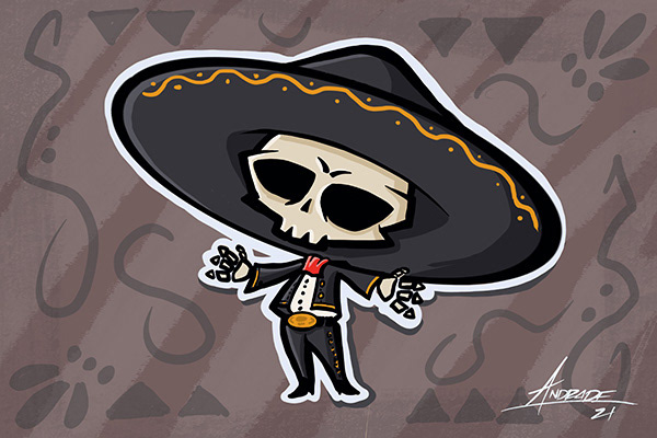 El Calaverachi made in Procreate.