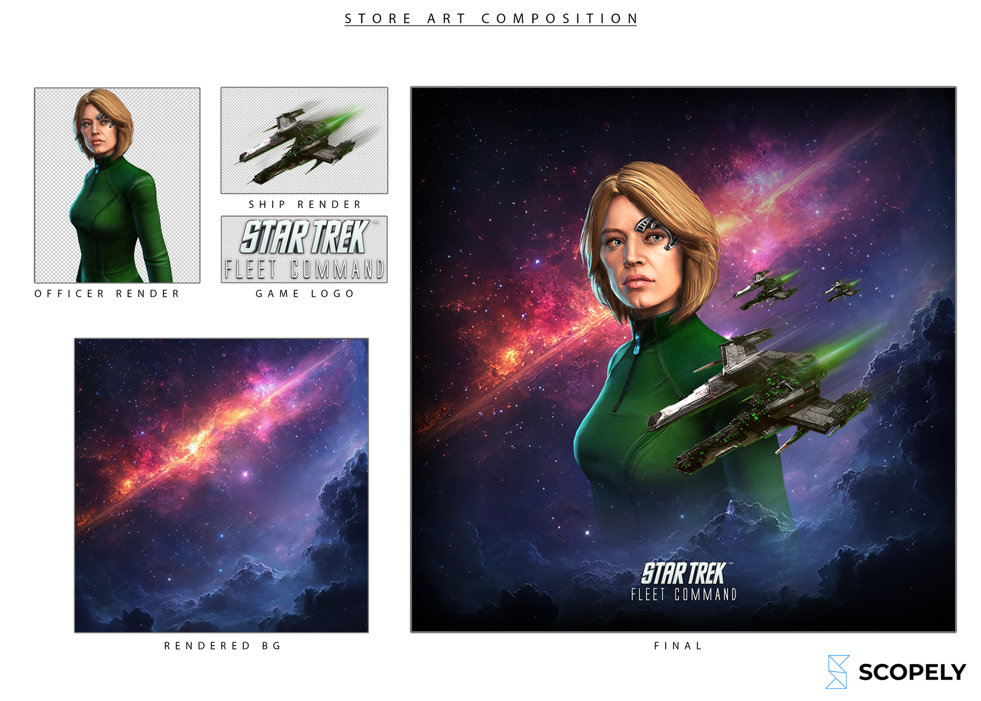 Marketing Art For Mobile Game Store.