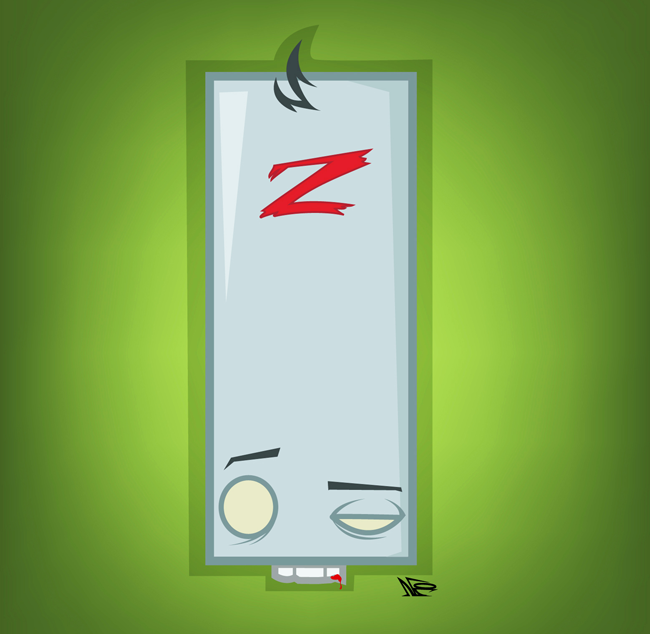 Zombie Head made in Illustrator.