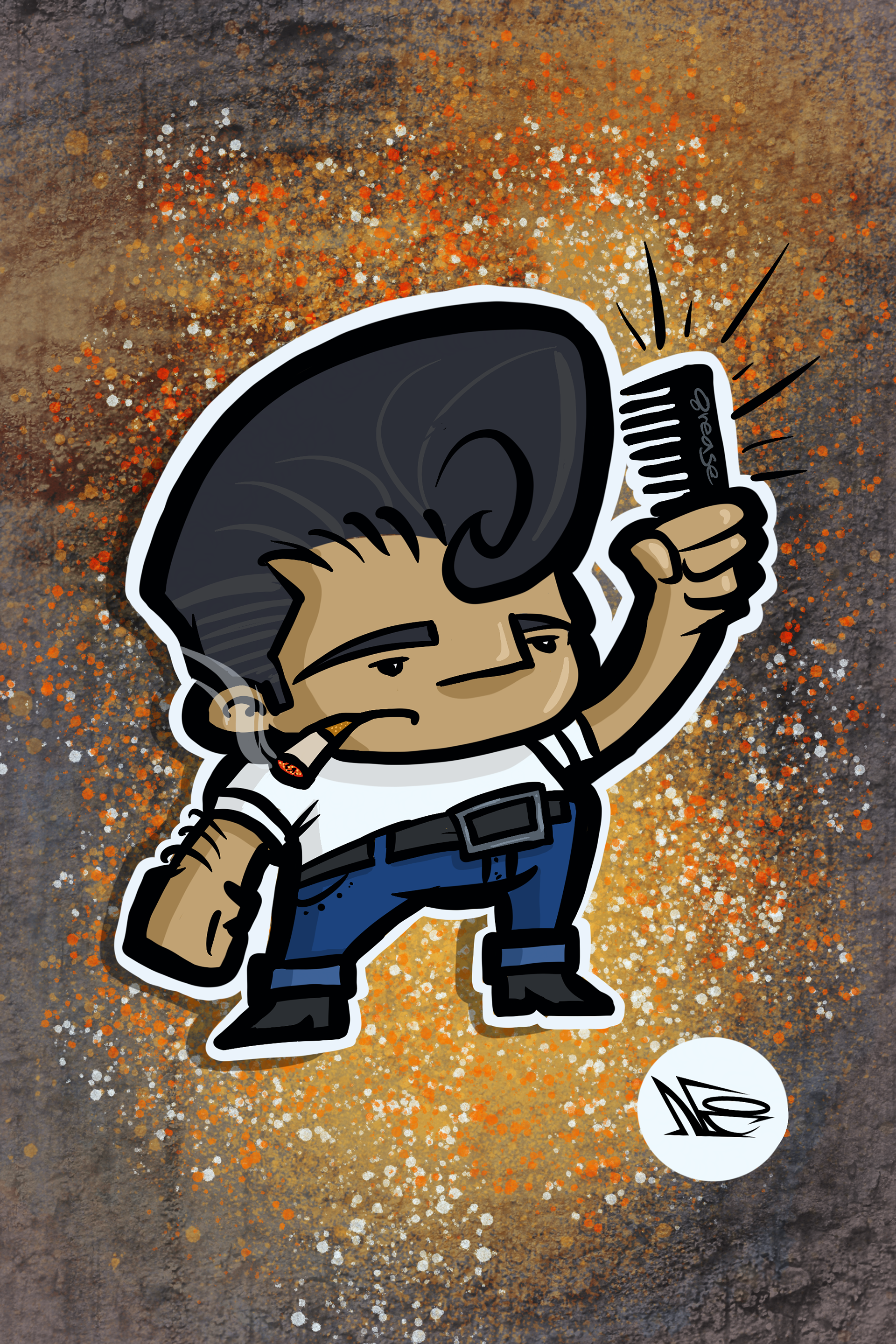 Greaser made in Procreate. r made in Procreate.