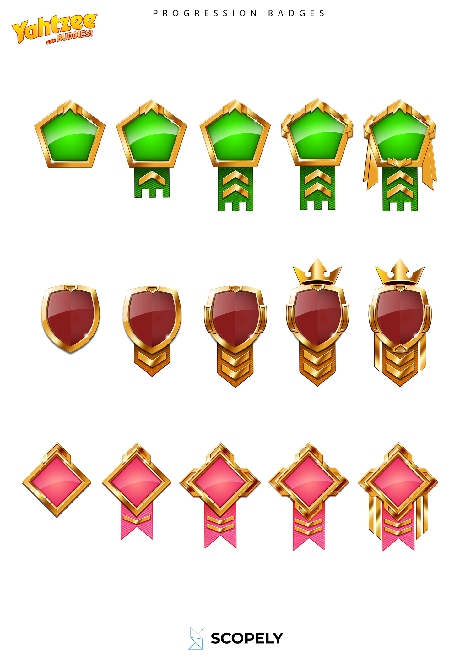 Progression Badge Designs