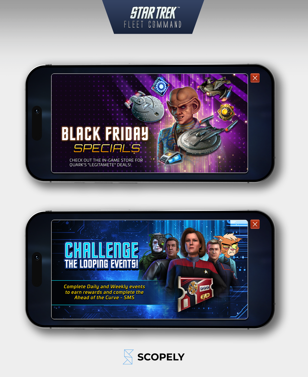 Interstitials for Star Trek: Fleet Command