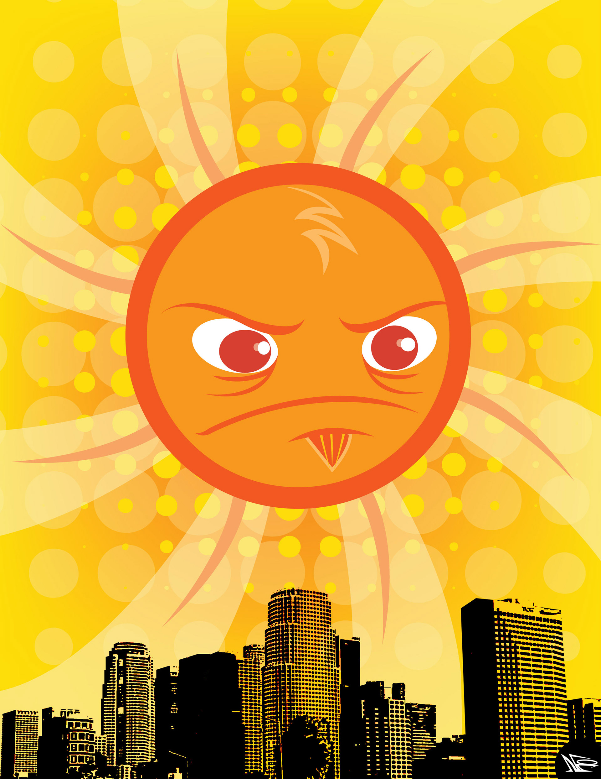LA Sol made in Illustrator.