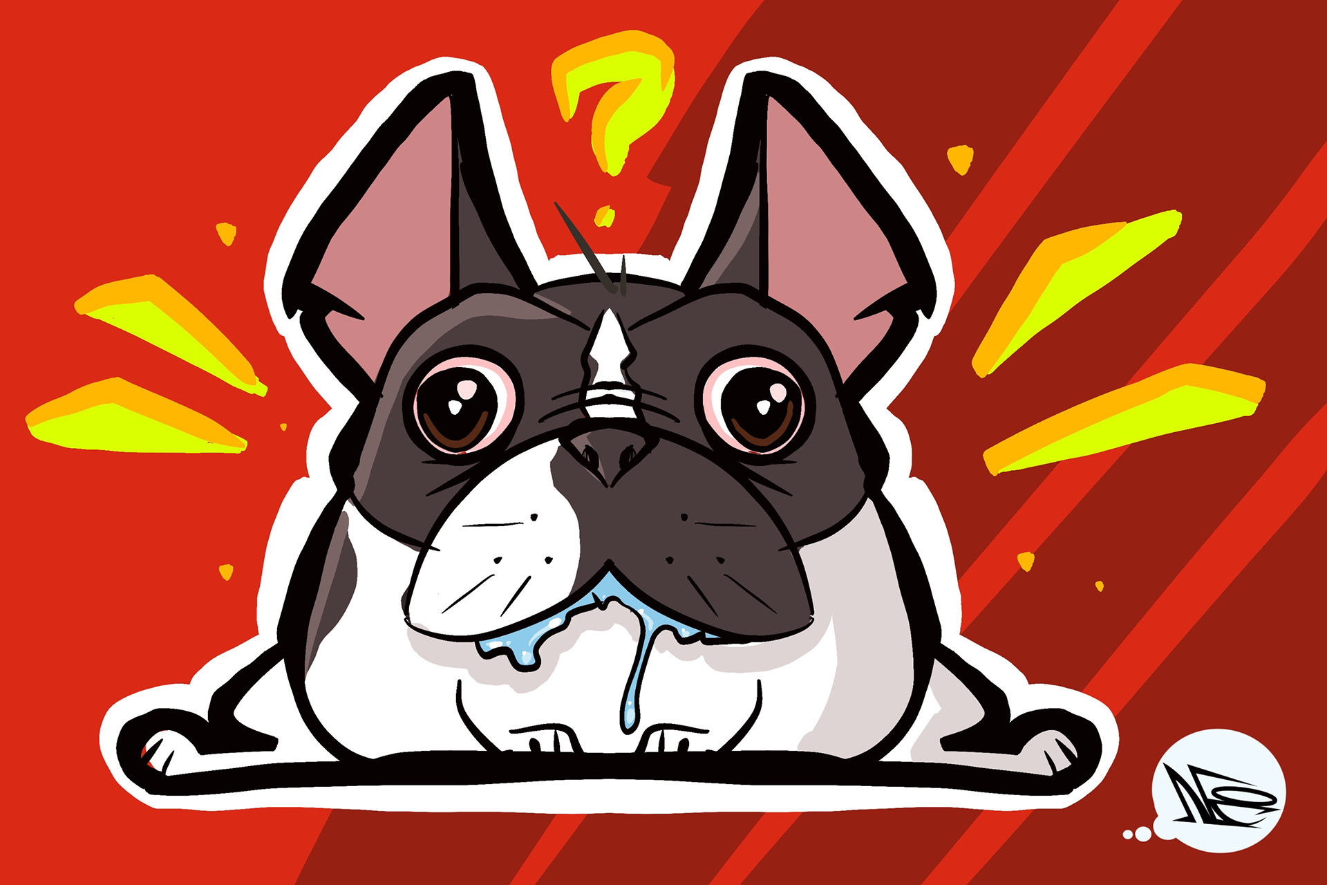 Levi the Frenchie Toon