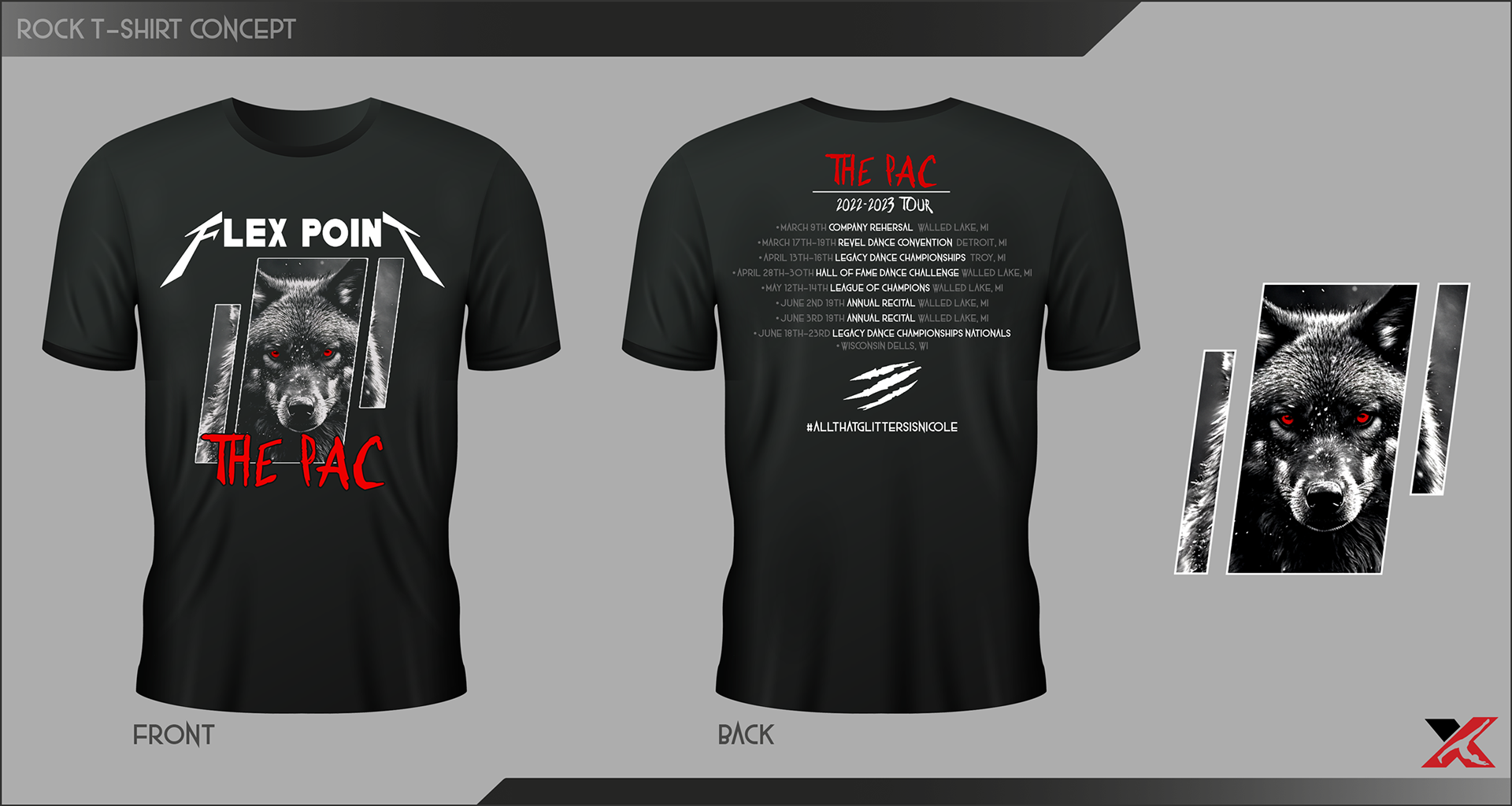 Dance Studio Tour Shirt Design