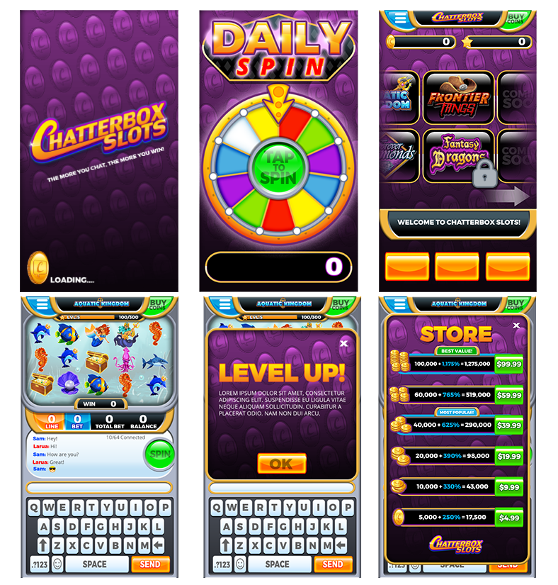 Chatterbox Slots Concept Art