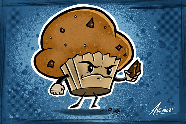 Muffin Man created in Procreate.