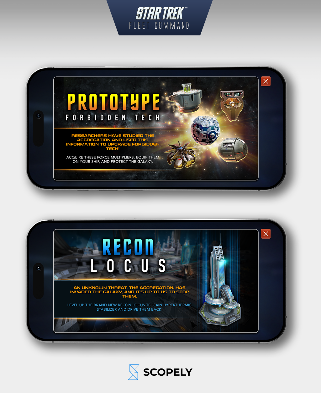 Interstitials for Star Trek: Fleet Command