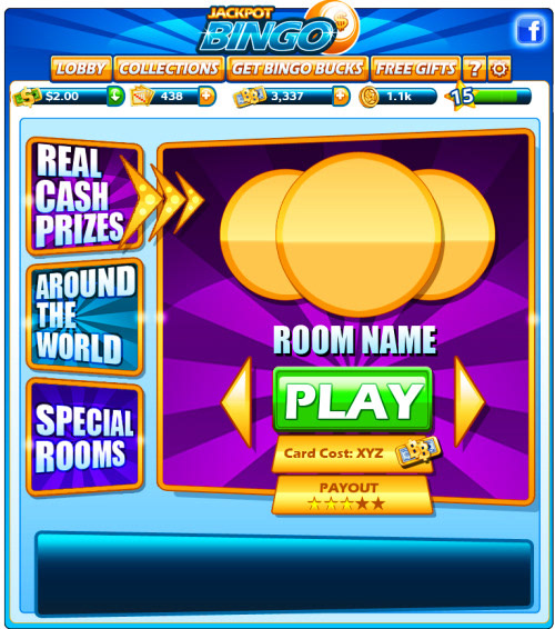 Jackpot Bingo 2.0 Lobby