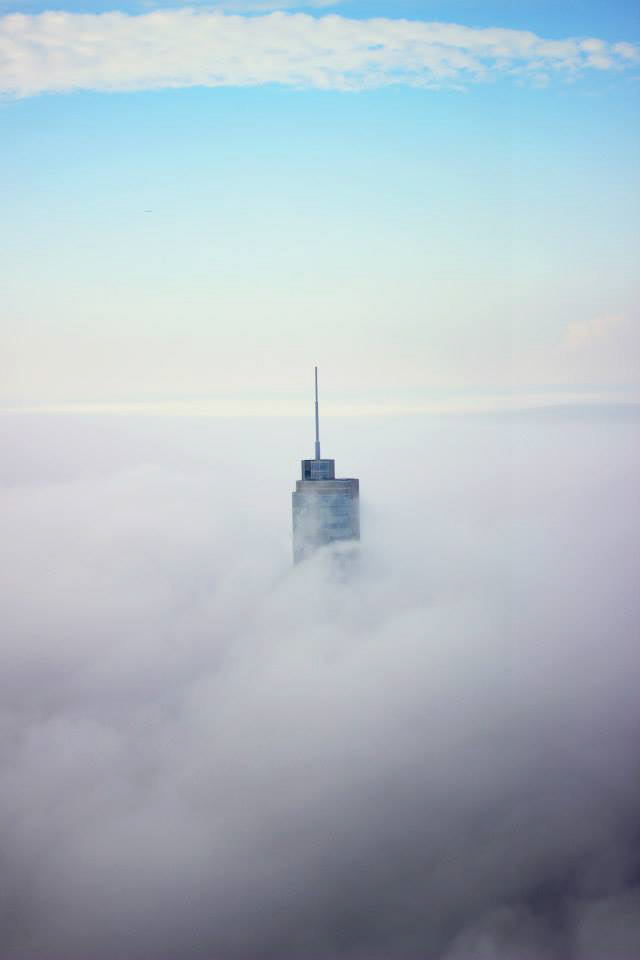 photographie gratte ciel nuages chicago tour 