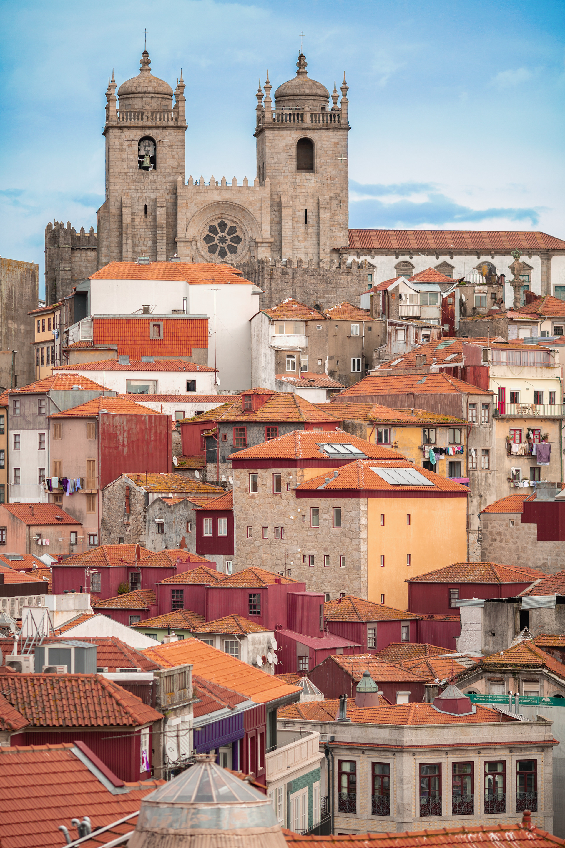 Photo voyage église toits porto portugal 