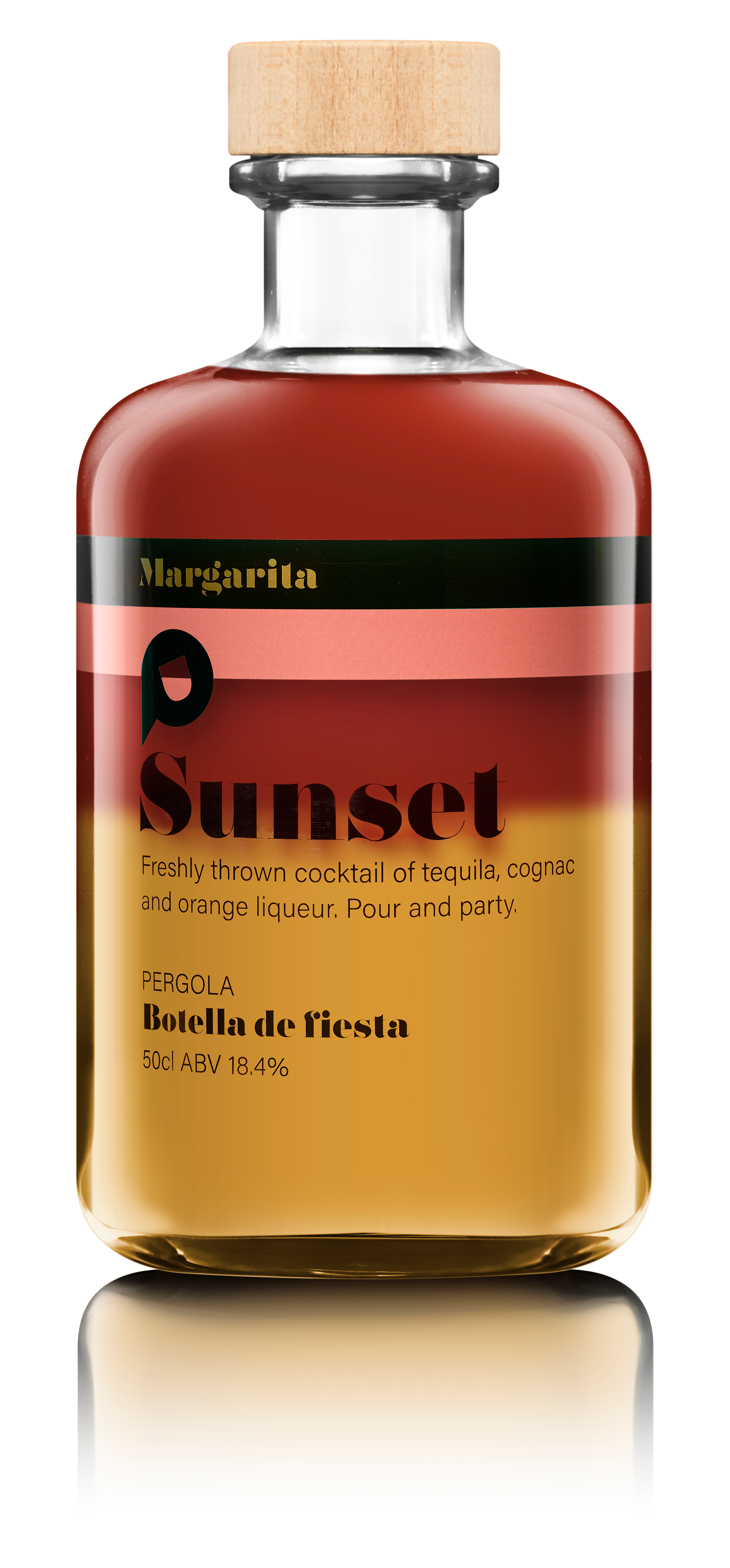 Composite featuring Pergola Margarita bottle