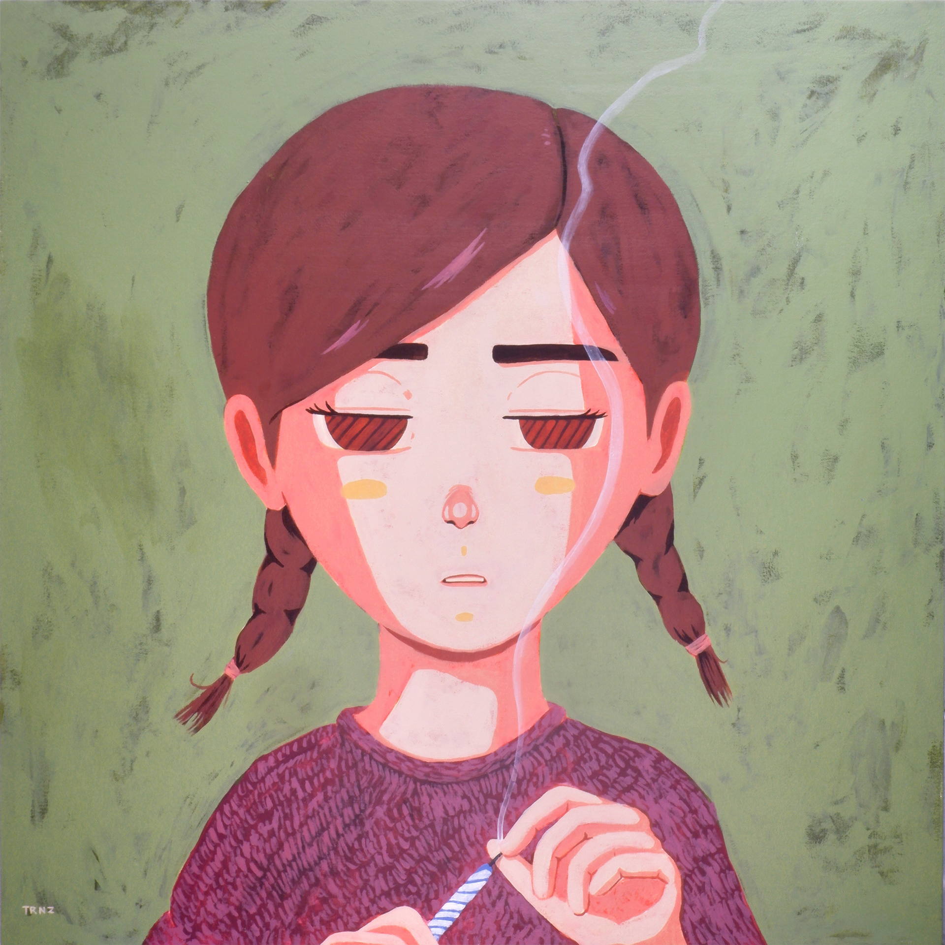 "Snuffer" 30h x 30w in / Acrylic on Canvas