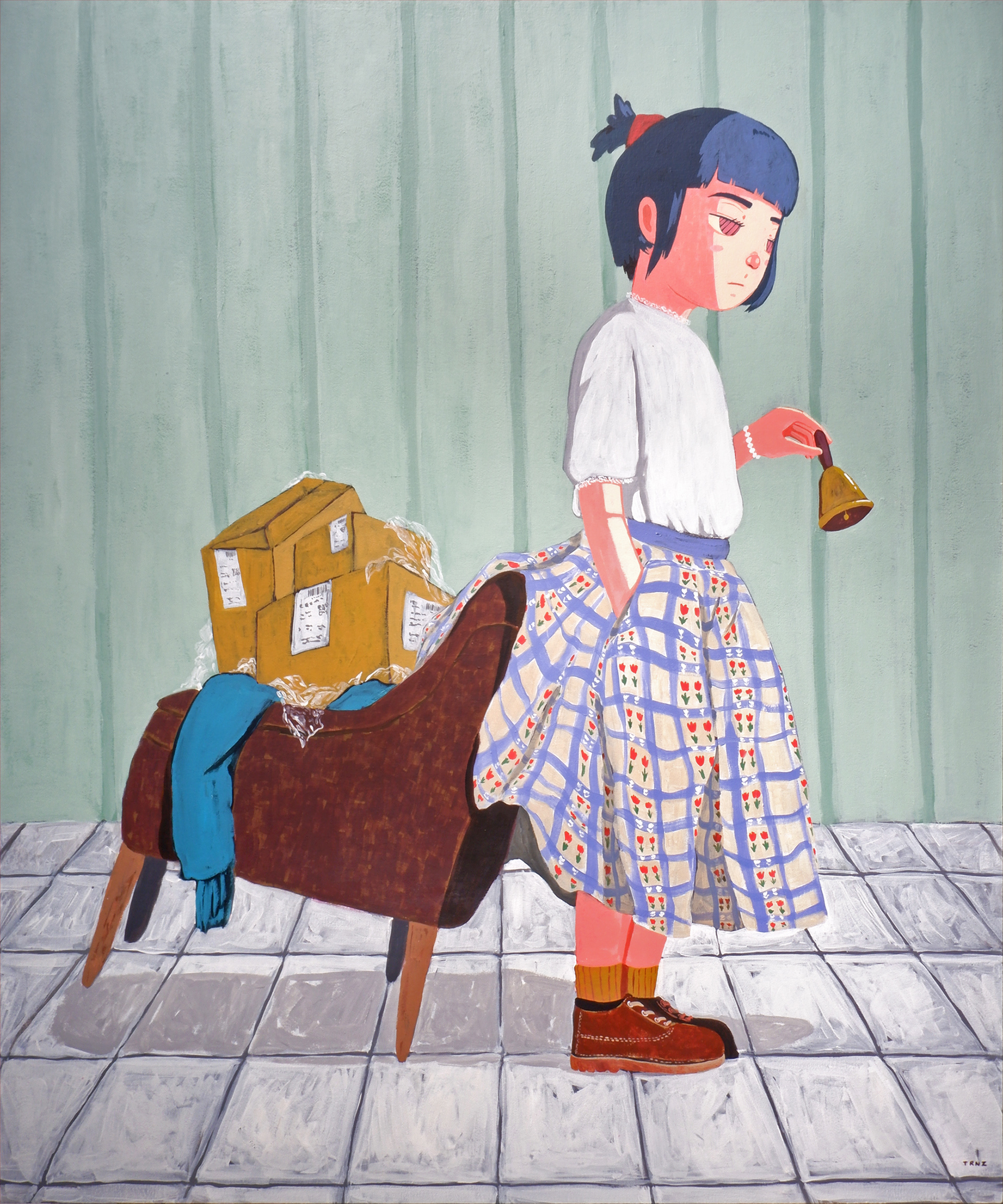 "Chuckwagon" 120h x 100w cm / Acrylic on Canvas