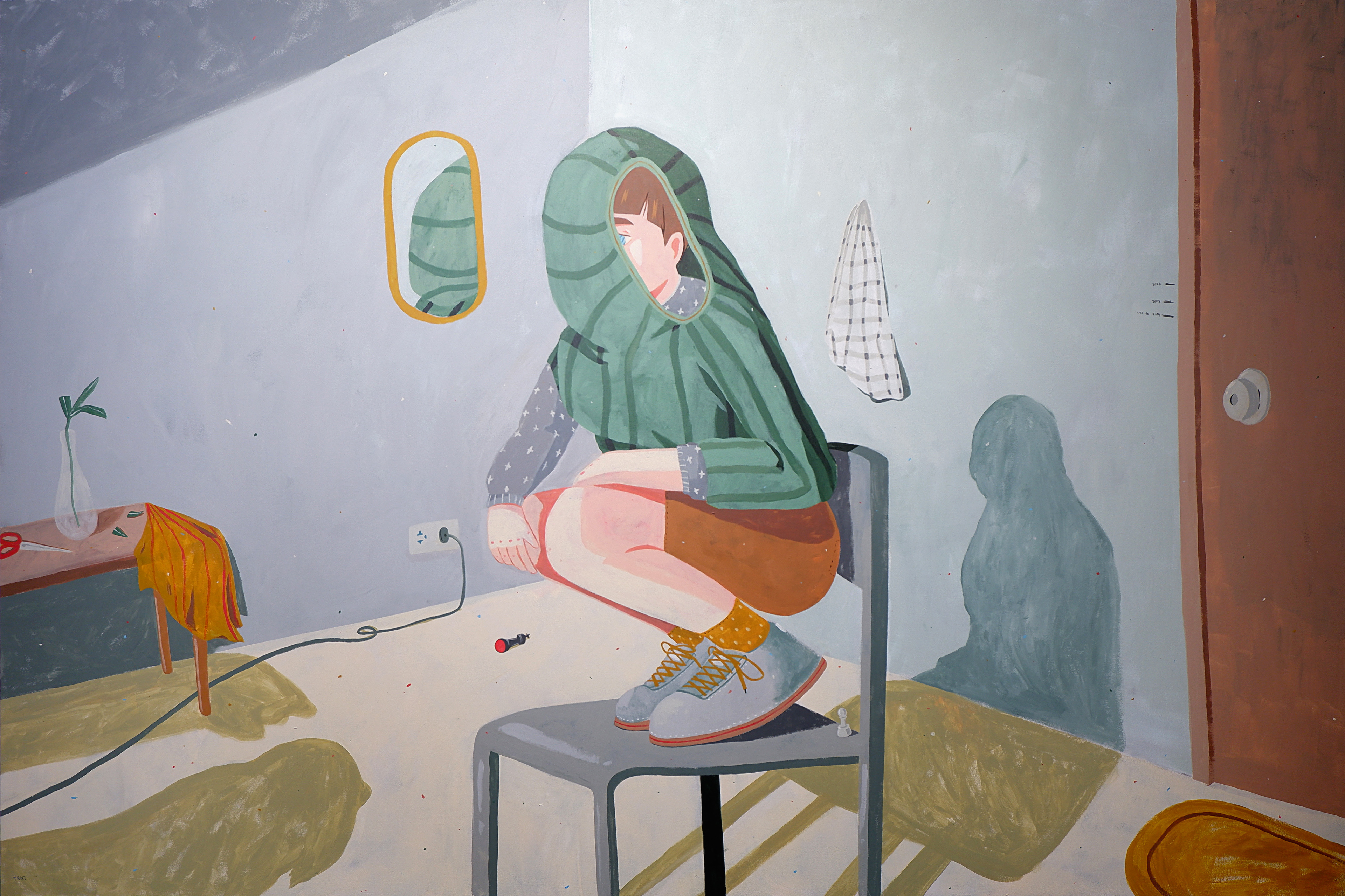"Clairvoyant" 60h x 90w in / Acrylic on Canvas