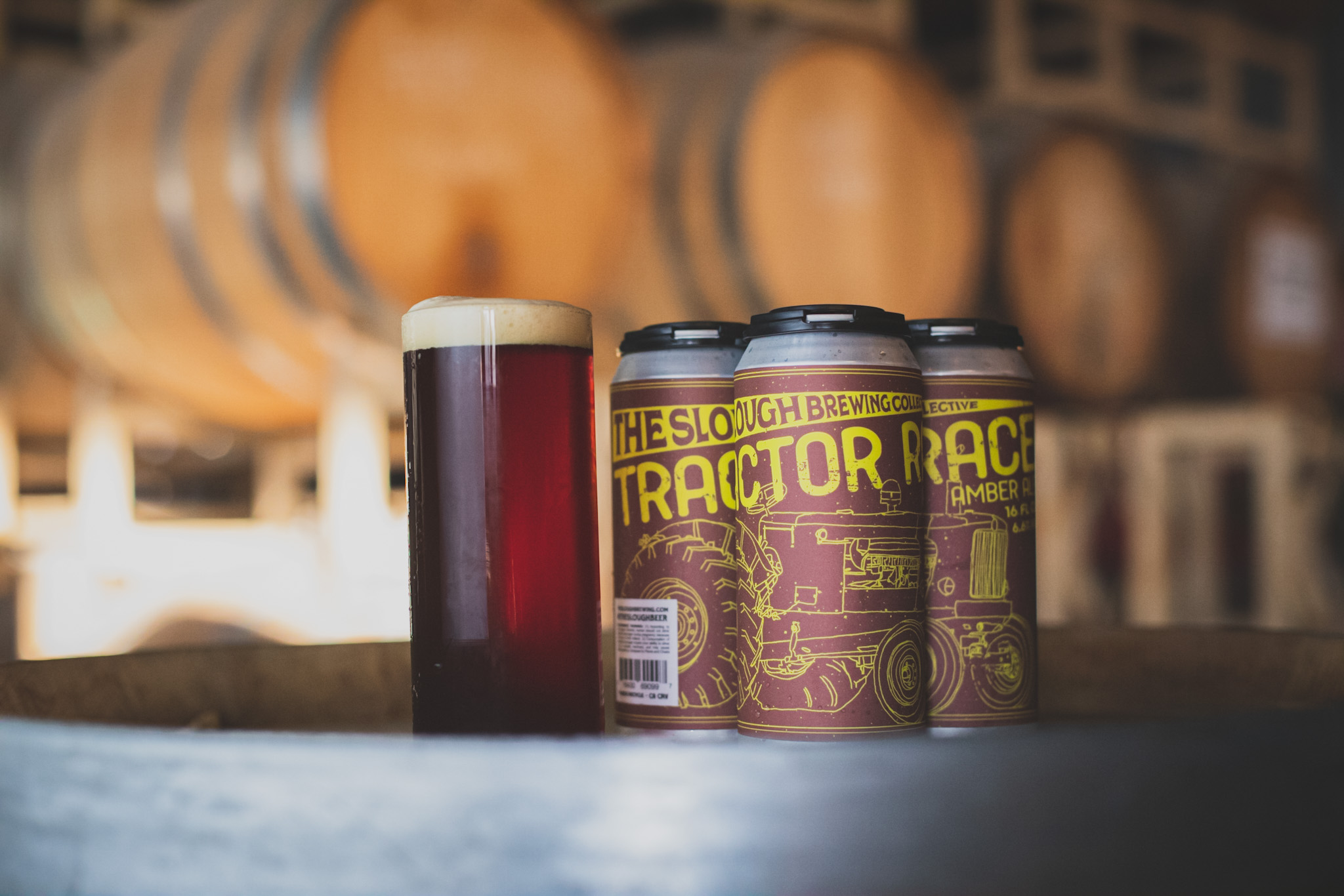 Tractor Race Amber Ale Label, The Slough, process image 5 of 6