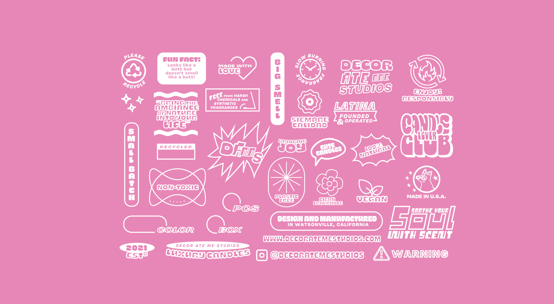 Decor Ate Me Studios – Elements for Candle Labels, process image 2 of 3