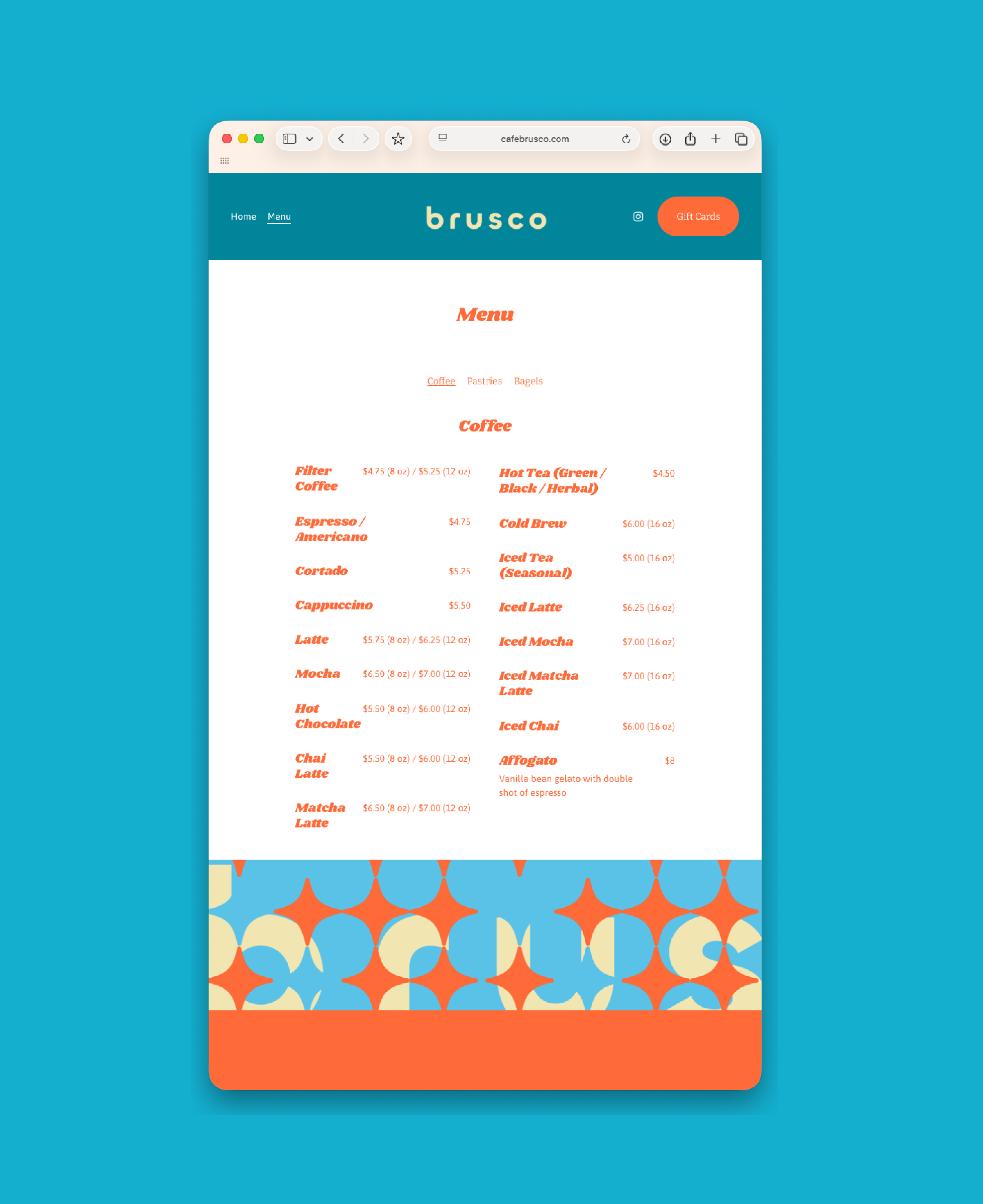 Café Brusco | Branding, Merchandise, Web, Menu, process image 23 of 24