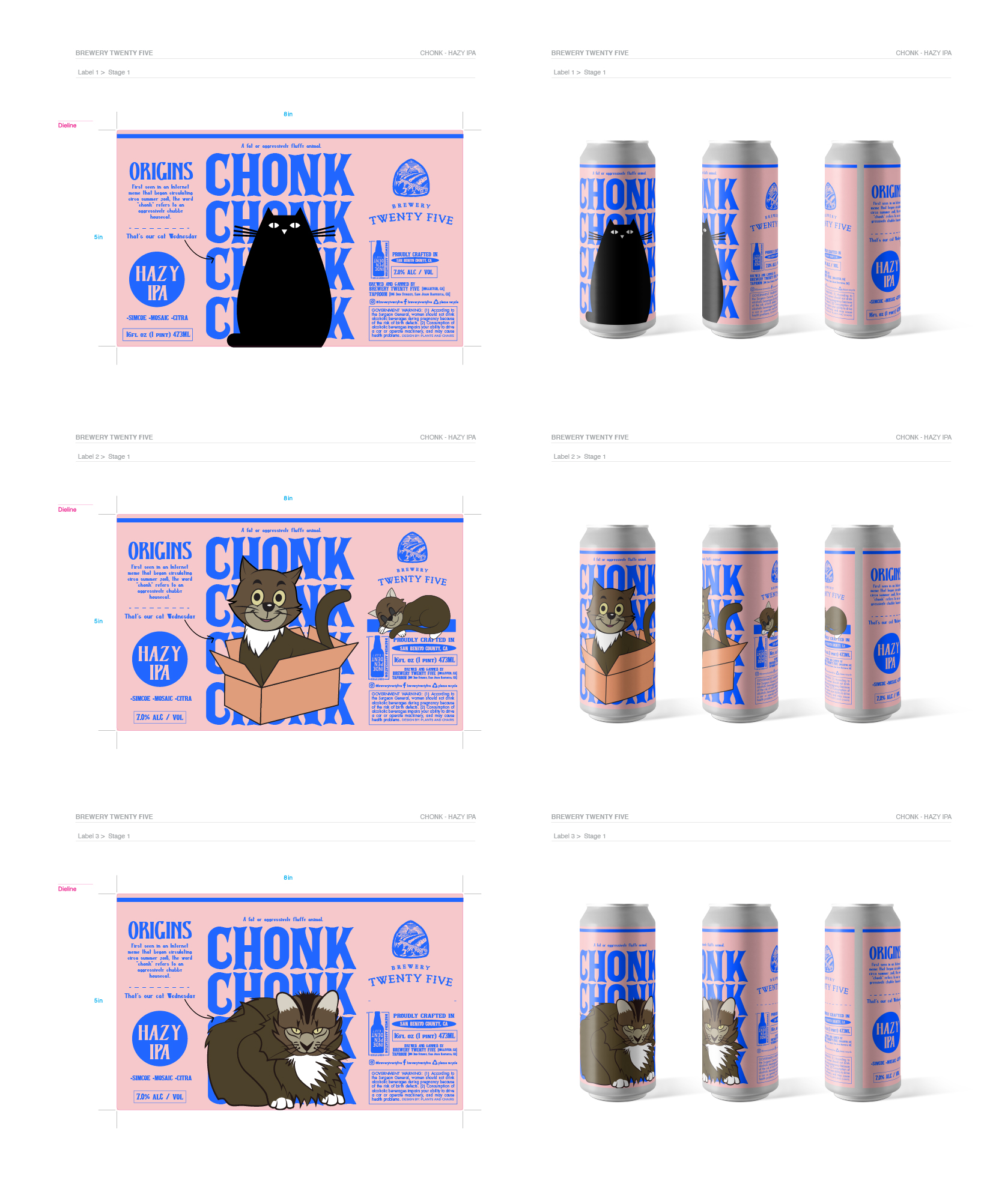 Brewery Twenty Five - Chonk Hazy DIPA Label - 19