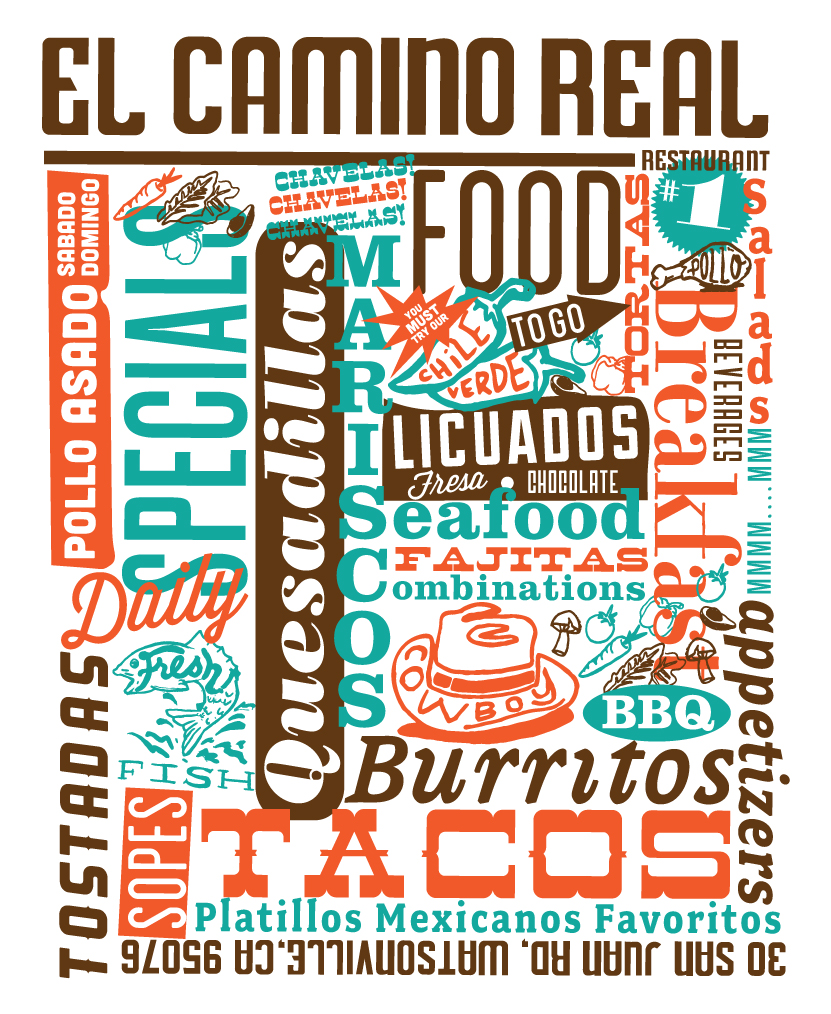 El Camino Real Restaurant / Cowboy T-Shirt, process image 6 of 12