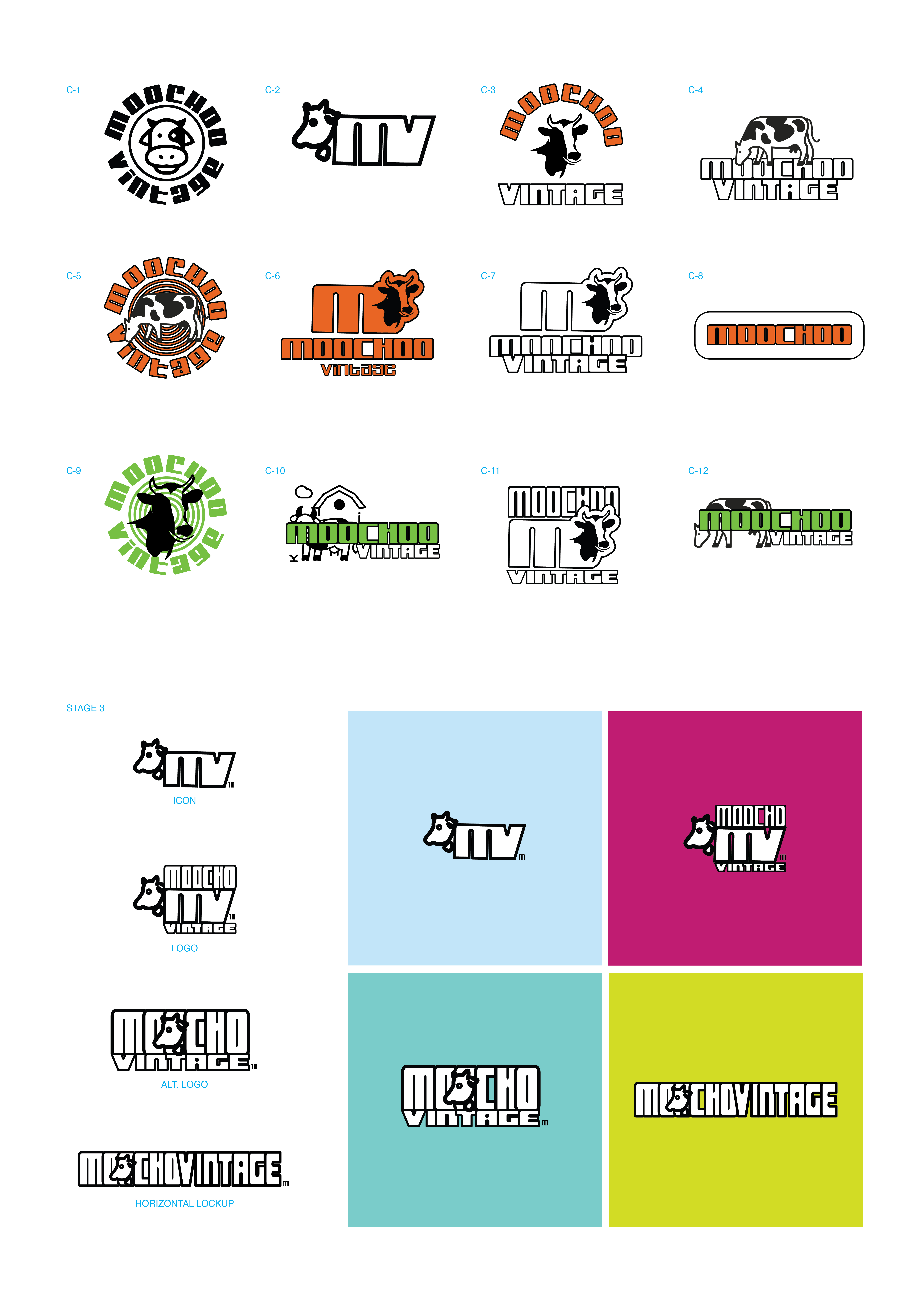 MOOCHO VINTAGE, Logo, process image 1 of 15
