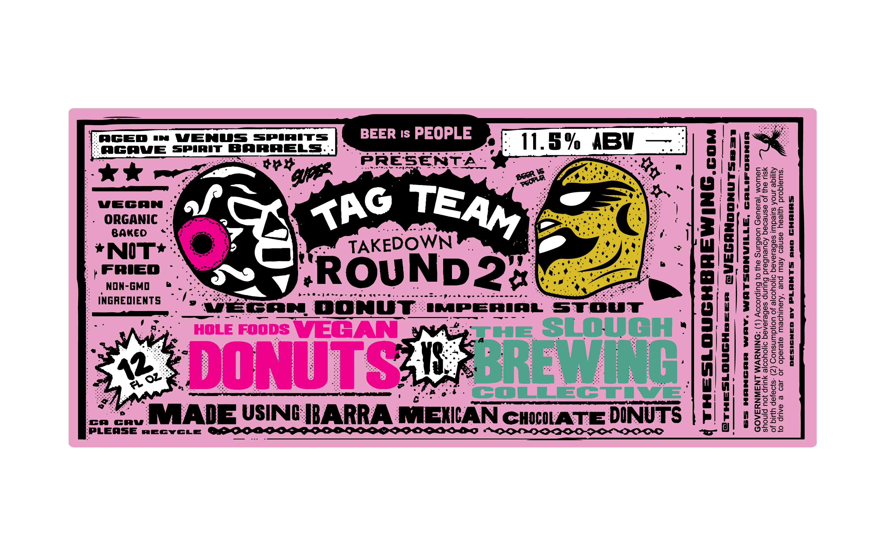 Tag Team Takedown: Round 2, Label Design, process image 4 of 13