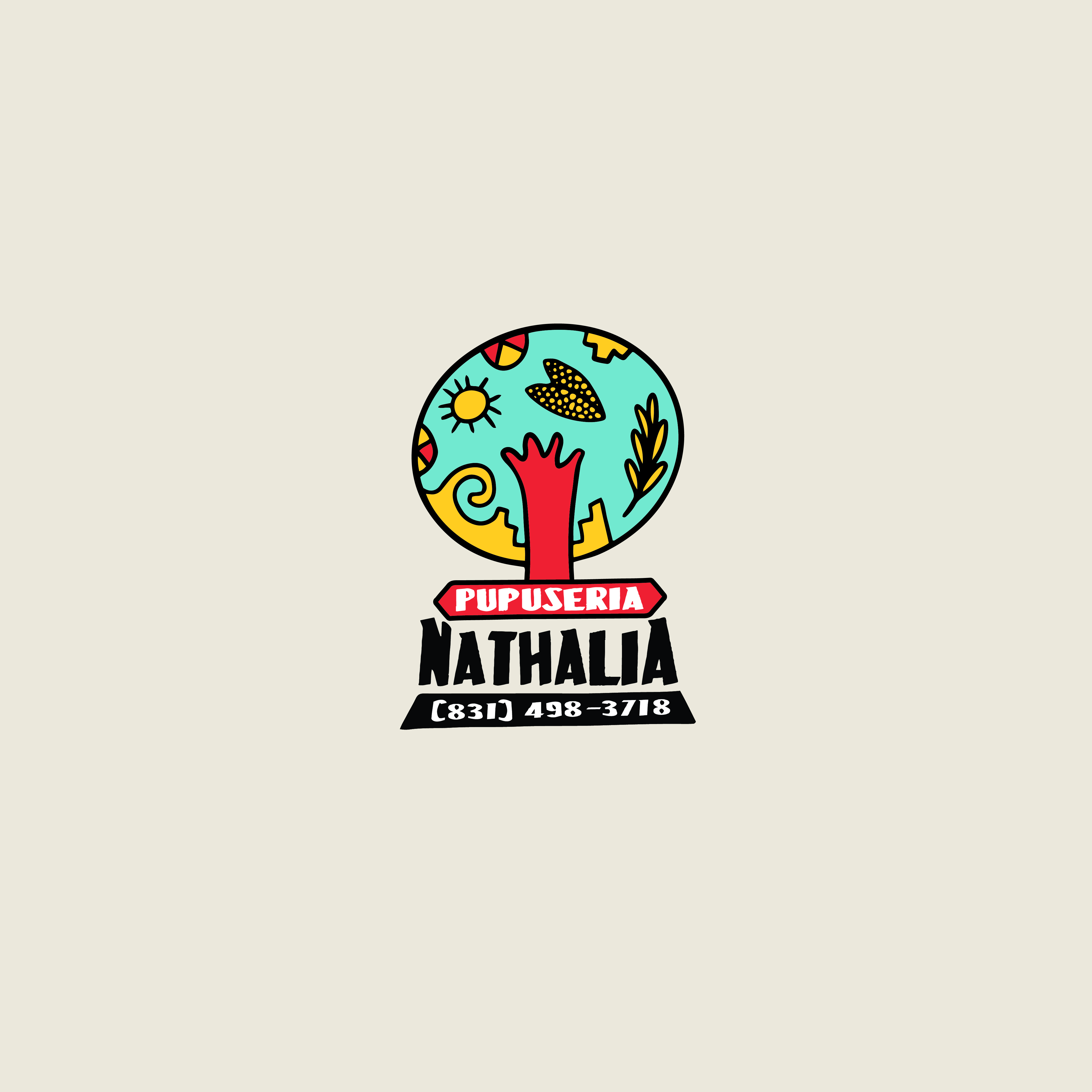 Pupuseria Nathalia | Logo Design, hero image