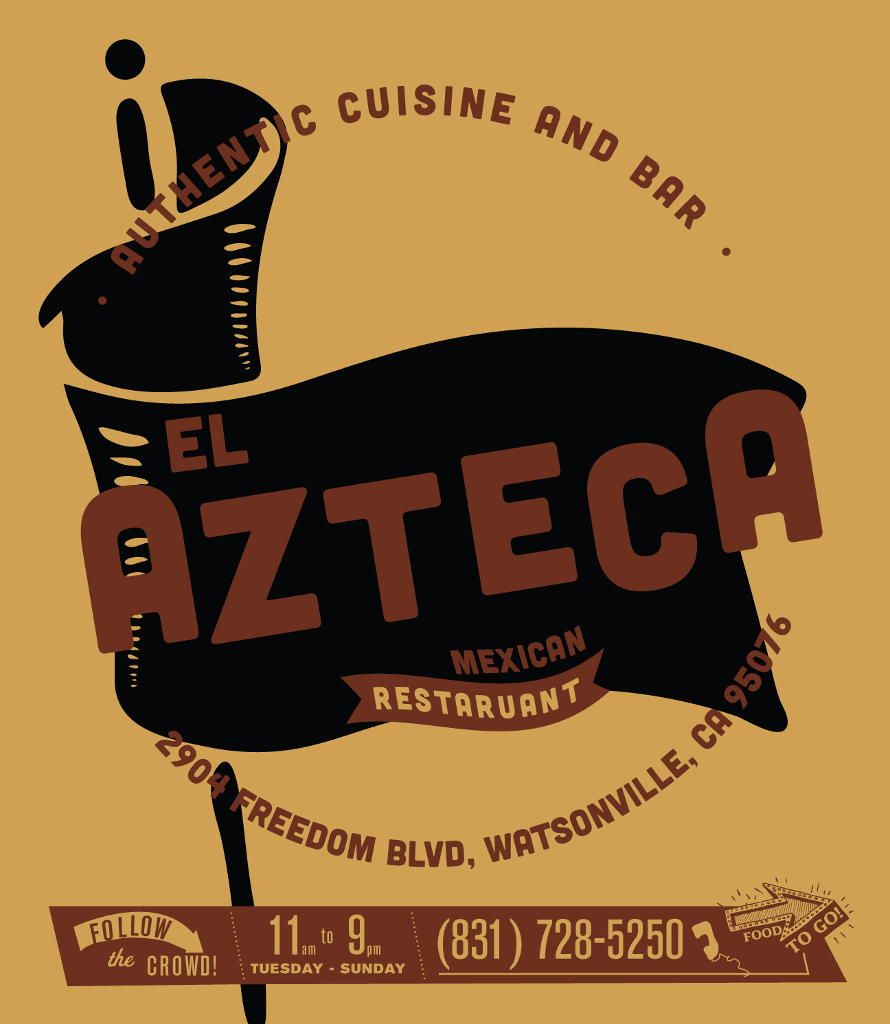 El Azteca Restaurant Logo, process image 9 of 10