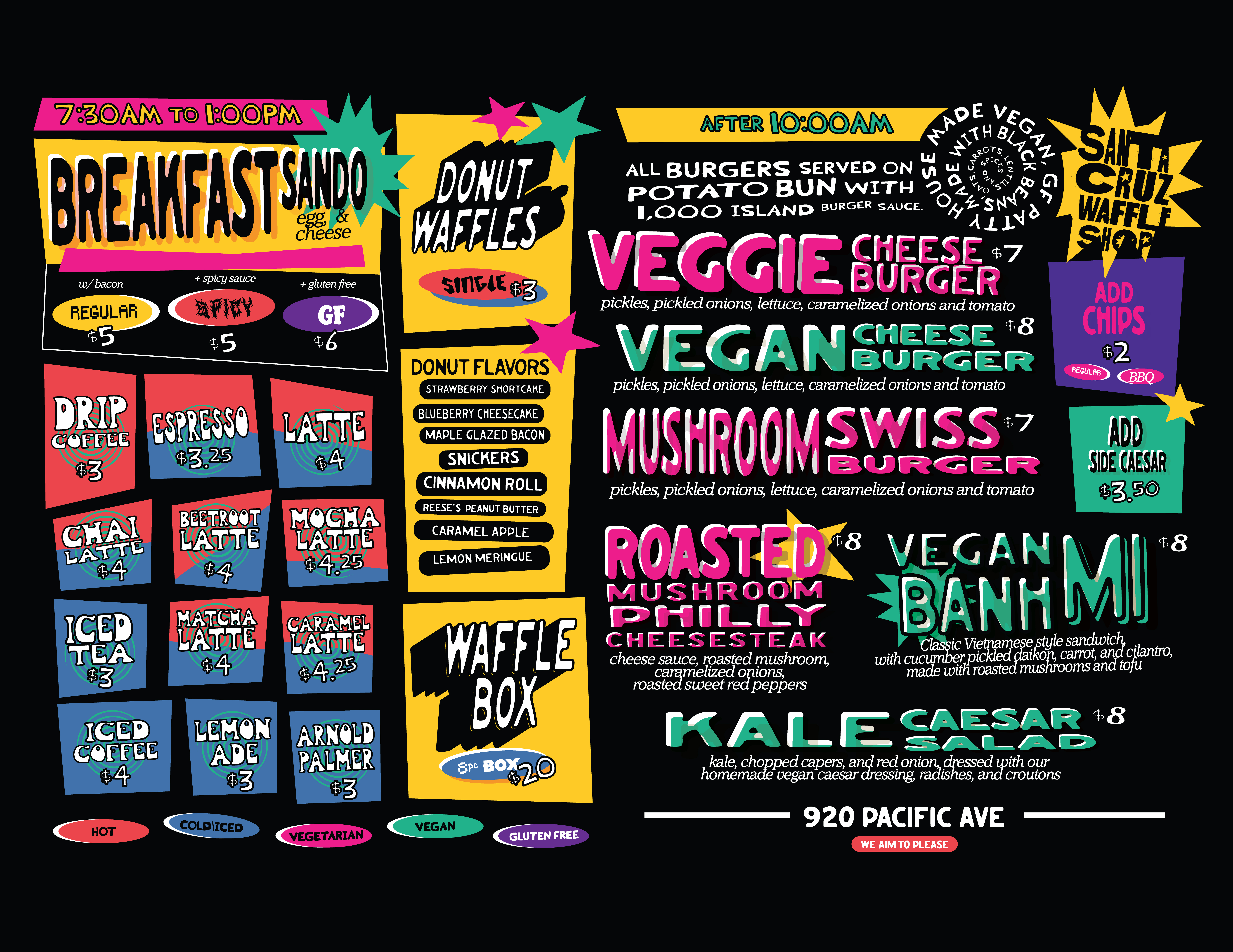 Santa Cruz Waffle Shop, Brand Identity, process image 15 of 35