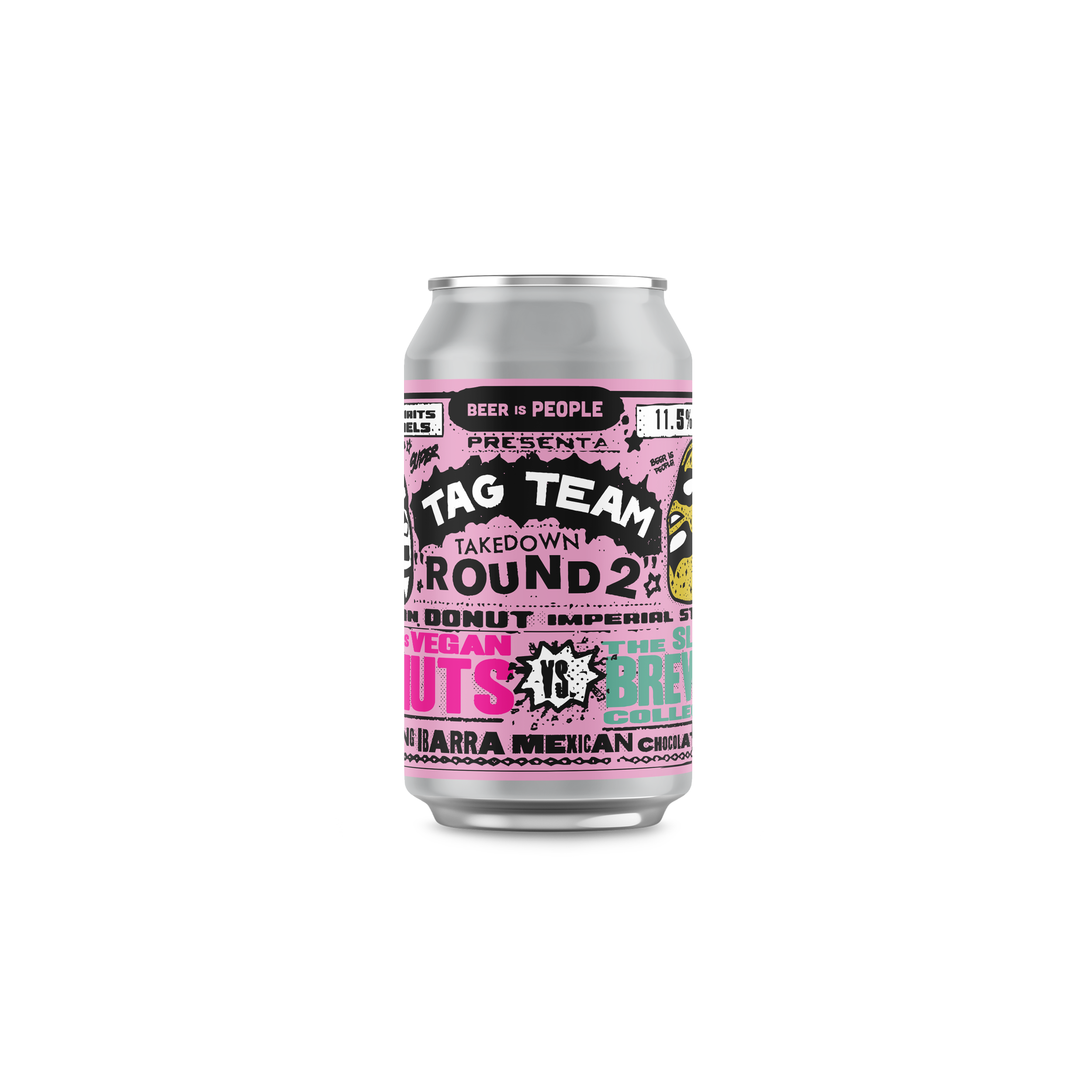 Tag Team Takedown: Round 2, Label Design, process image 5 of 13