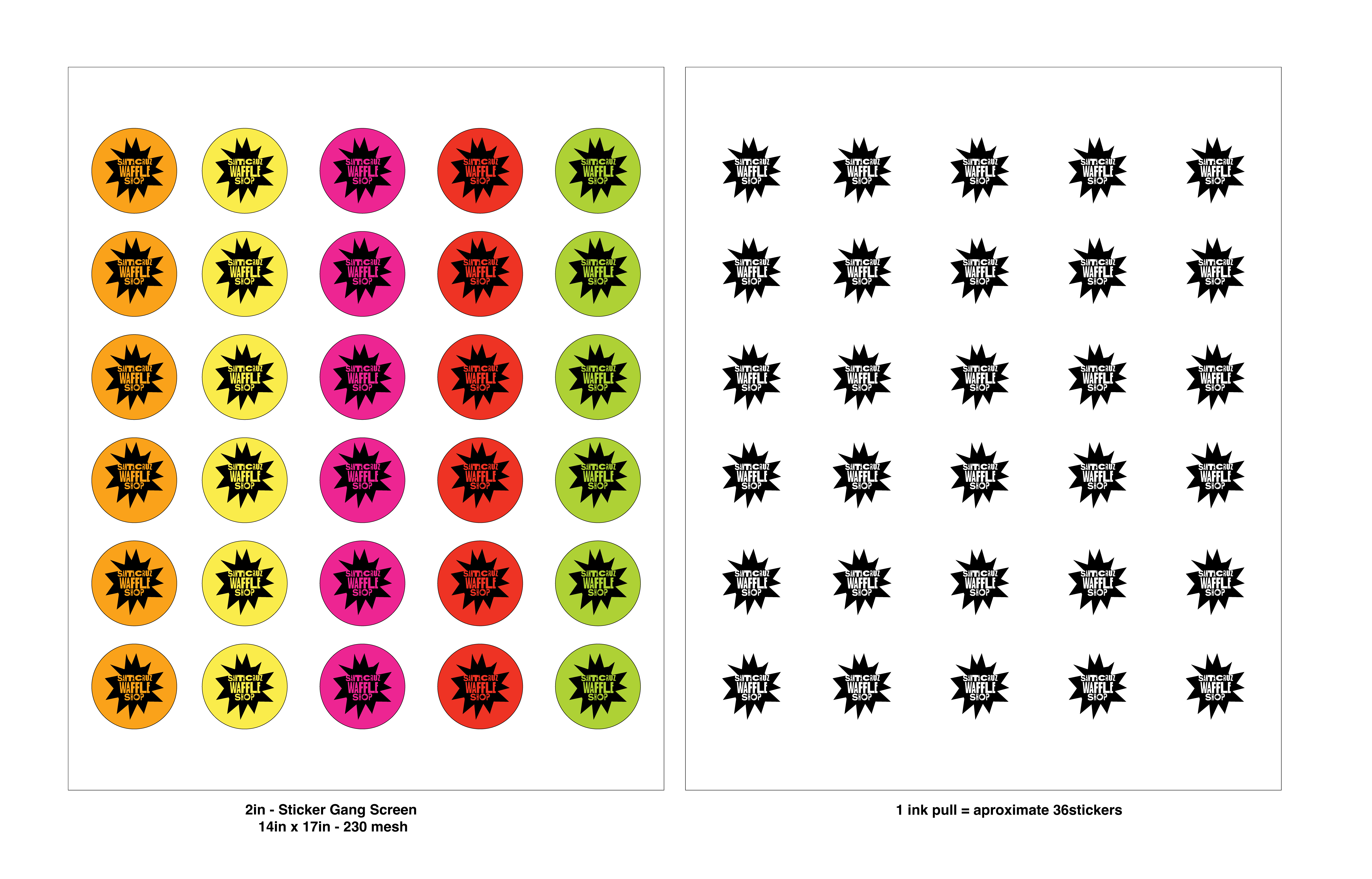 Santa Cruz Waffle Shop, Brand Identity, process image 13 of 35