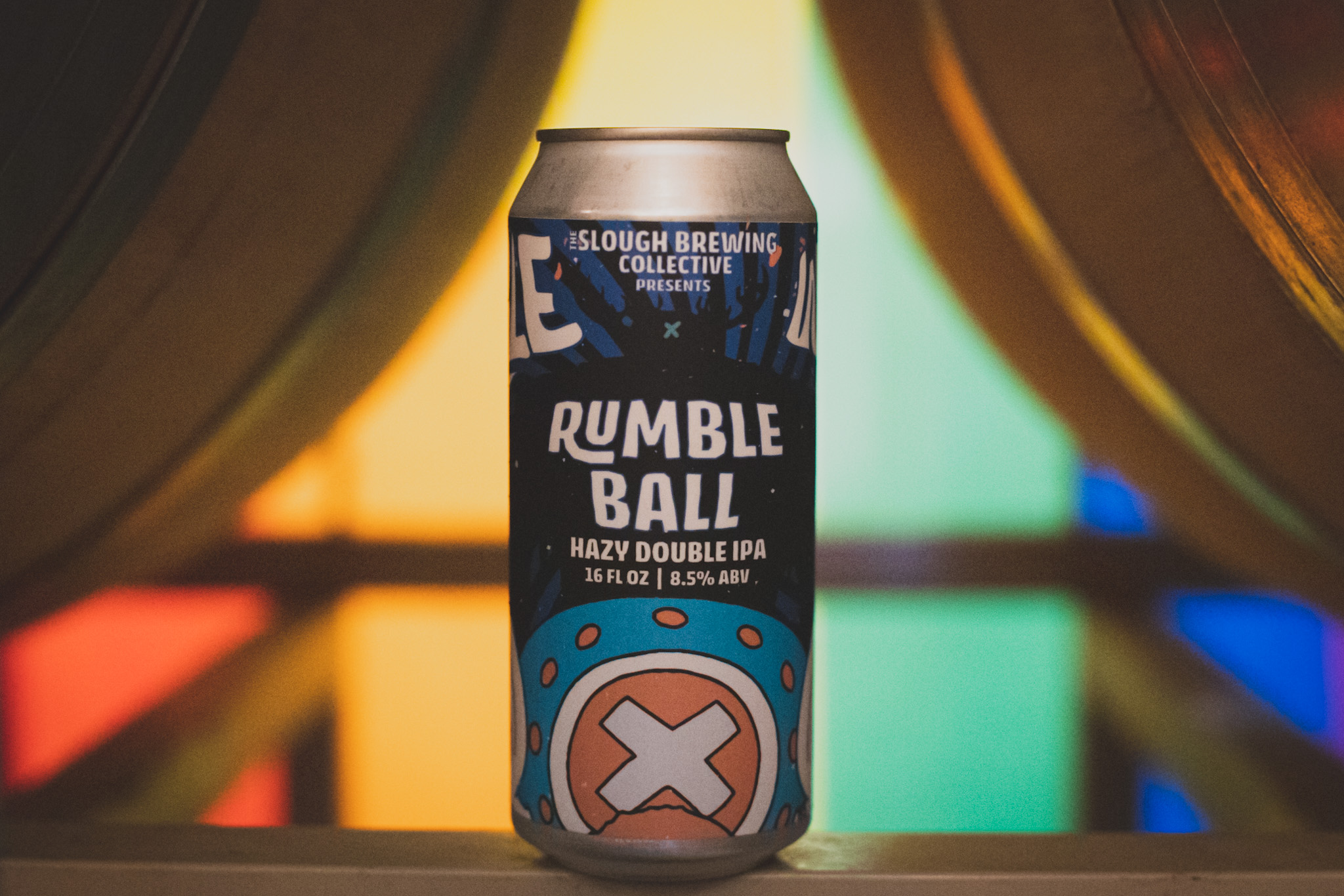 Rumble Ball Hazy Double IPA Label, The Slough, process image 4 of 4