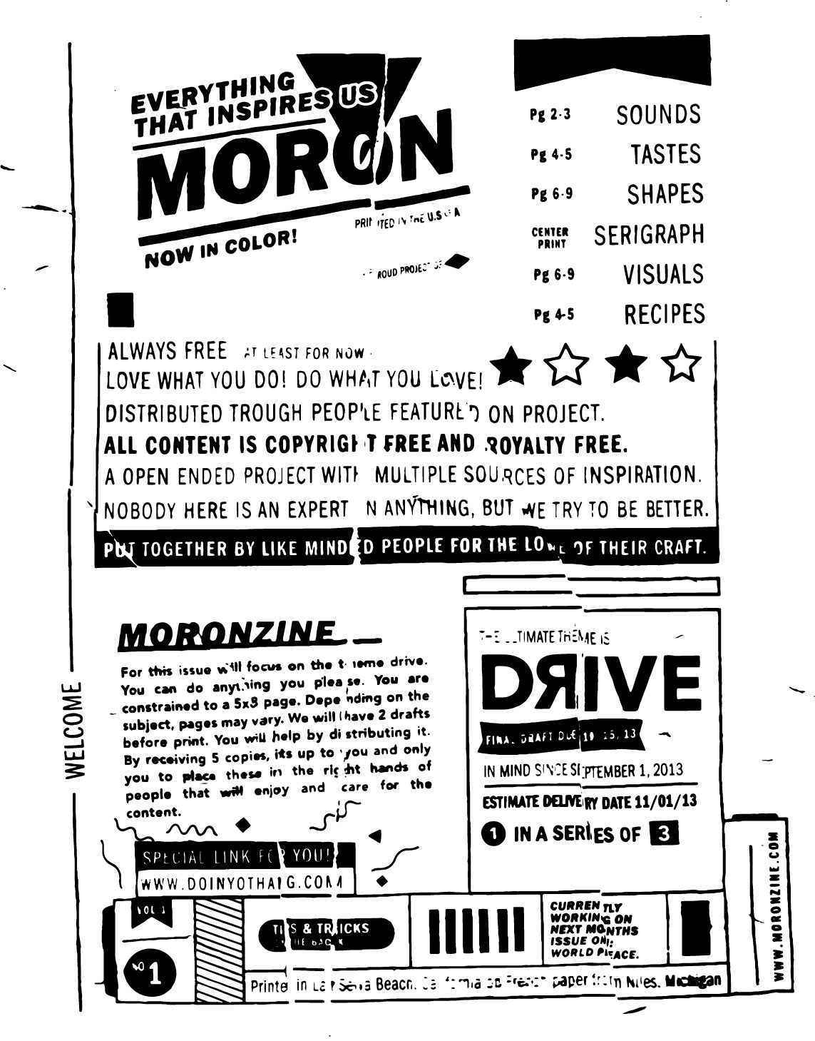 Moronzine Logo, hero image