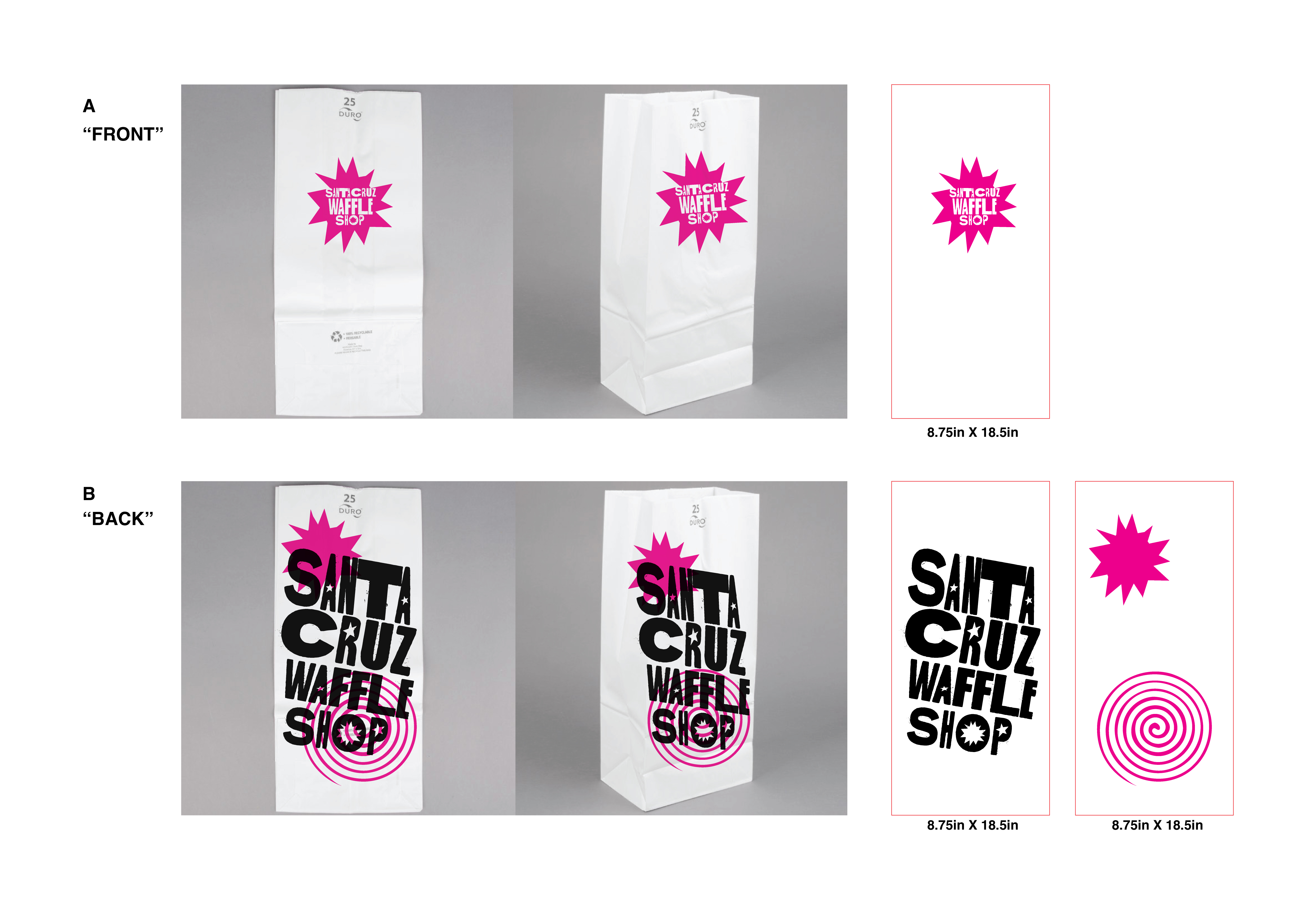 Santa Cruz Waffle Shop, Brand Identity, process image 12 of 35