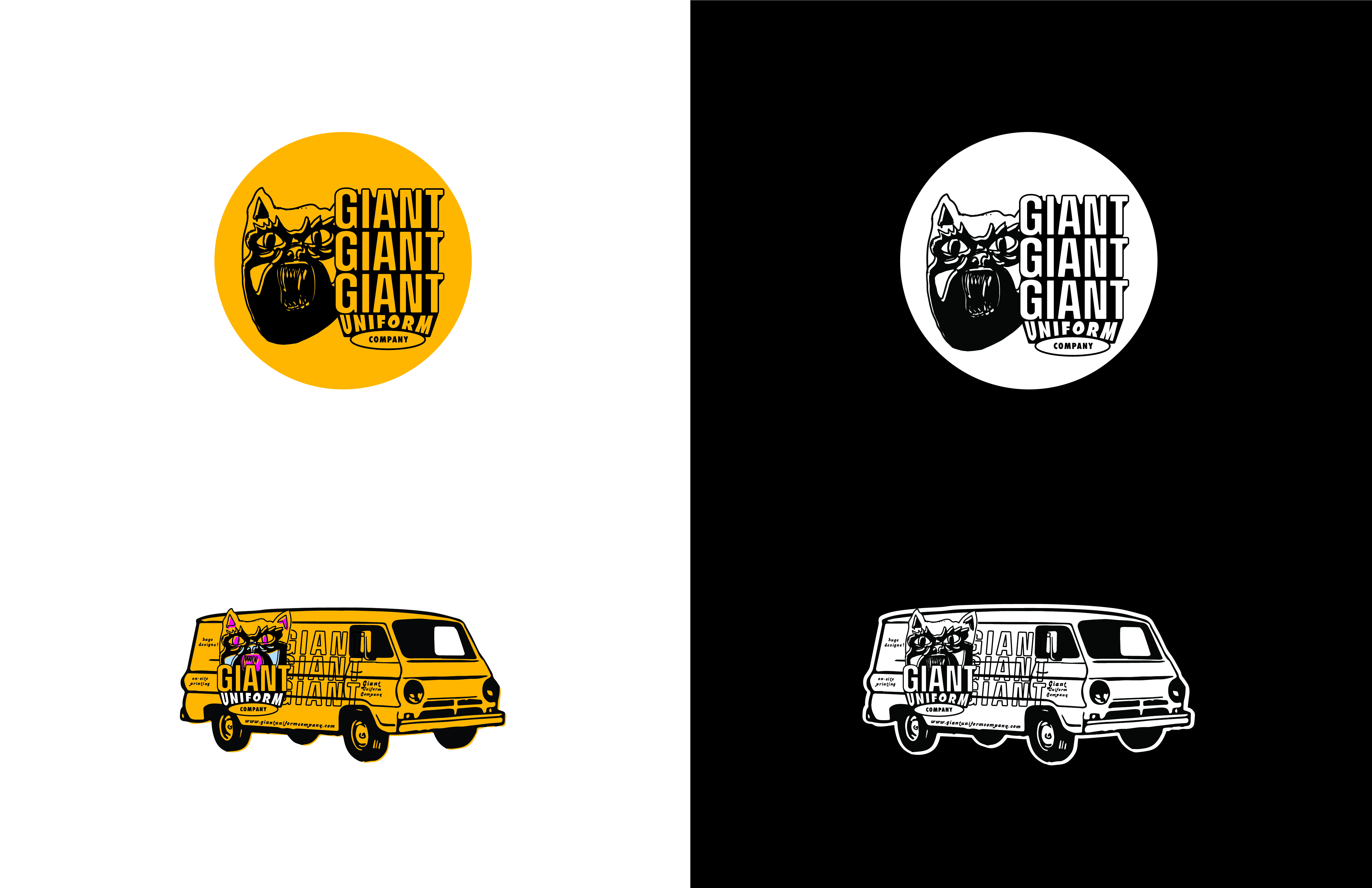Giant Uniform Company | Logo Exploration, process image 3 of 8